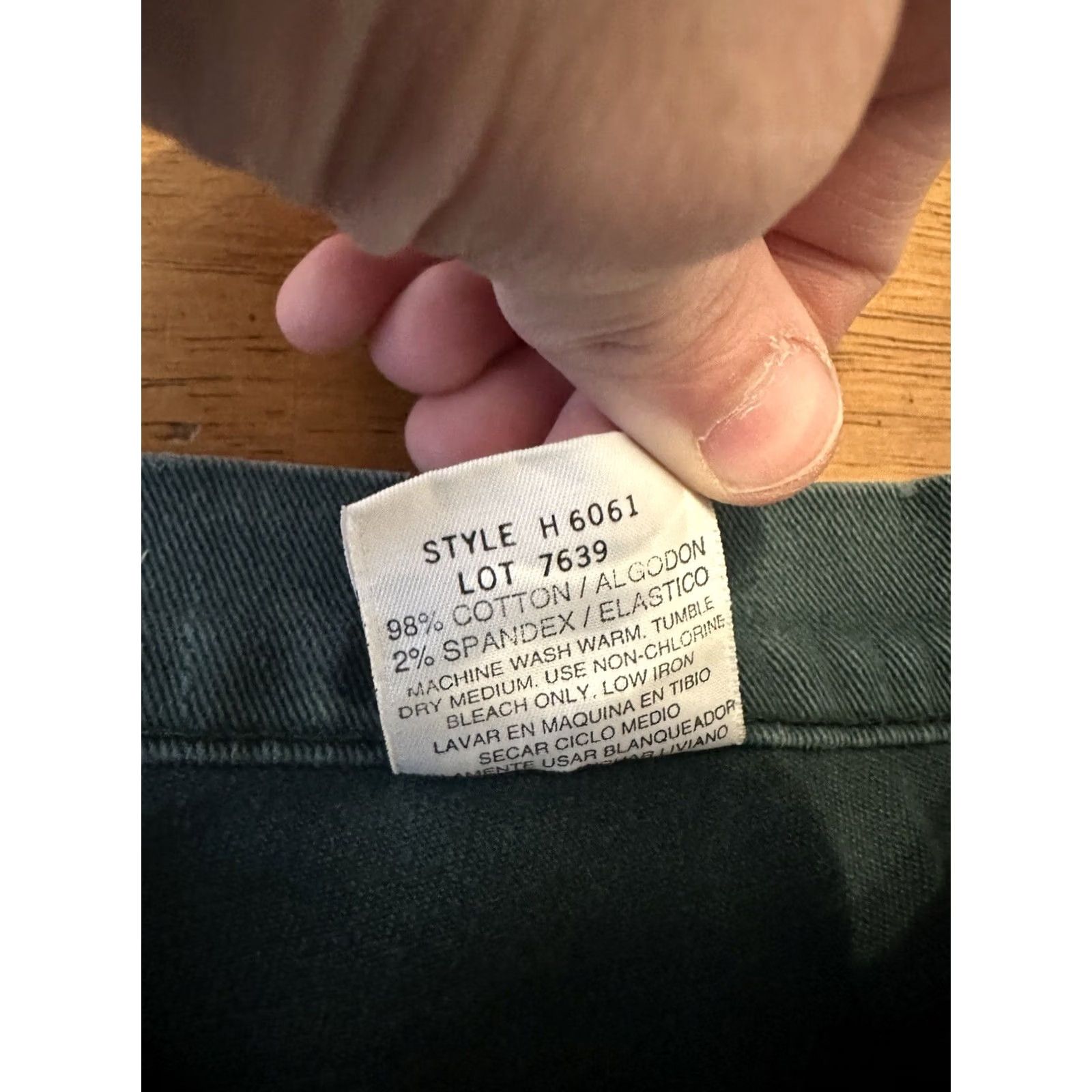 NEXT VINTAGE What’s Next? Jeans Size 20 Green 80s Talon Zipper Size 42" / US 20 - 4 Thumbnail