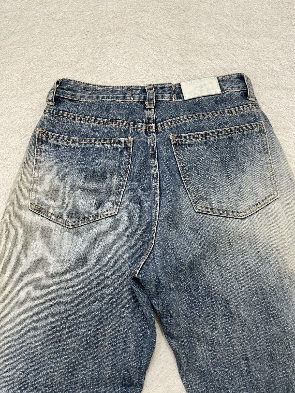Japanese Brand 2000s OOTJ Mudwash Flare Denim Distressed Japan Y2K Size US 26 / EU 42 - 10 Thumbnail
