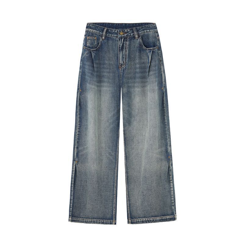 Japanese Brand American-style distressed baggy wide-leg jeans for men Size US 32 / EU 48 - 4 Thumbnail