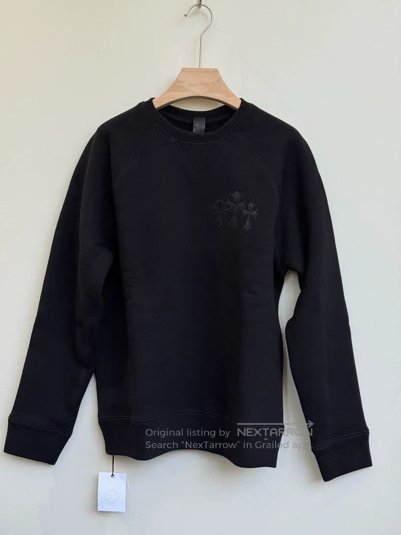 Chrome Hearts CHROME HEARTS Size S Thickened black long-sleeved sweater Size US S / EU 44-46 / 1 - 1 Thumbnail
