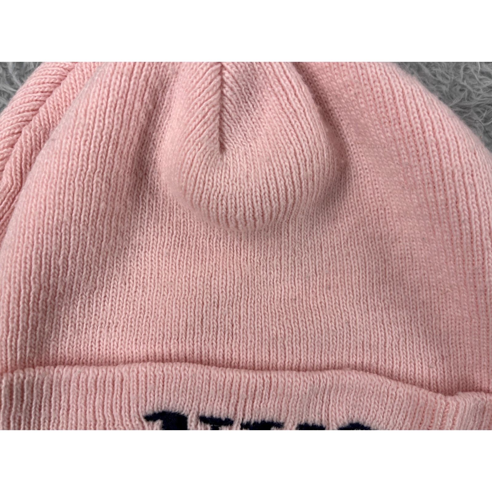 Pinko New York City Beanie Womens One Size Pink Embroidered 100% Acrylic Skate Size ONE SIZE - 2 Thumbnail