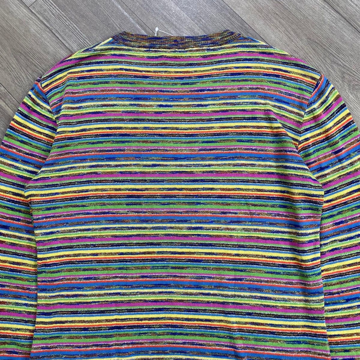 Missoni 1990s Missoni Sport Italy Striped Knitwear Longsleeve Size US L / EU 52-54 / 3 - 11 Thumbnail