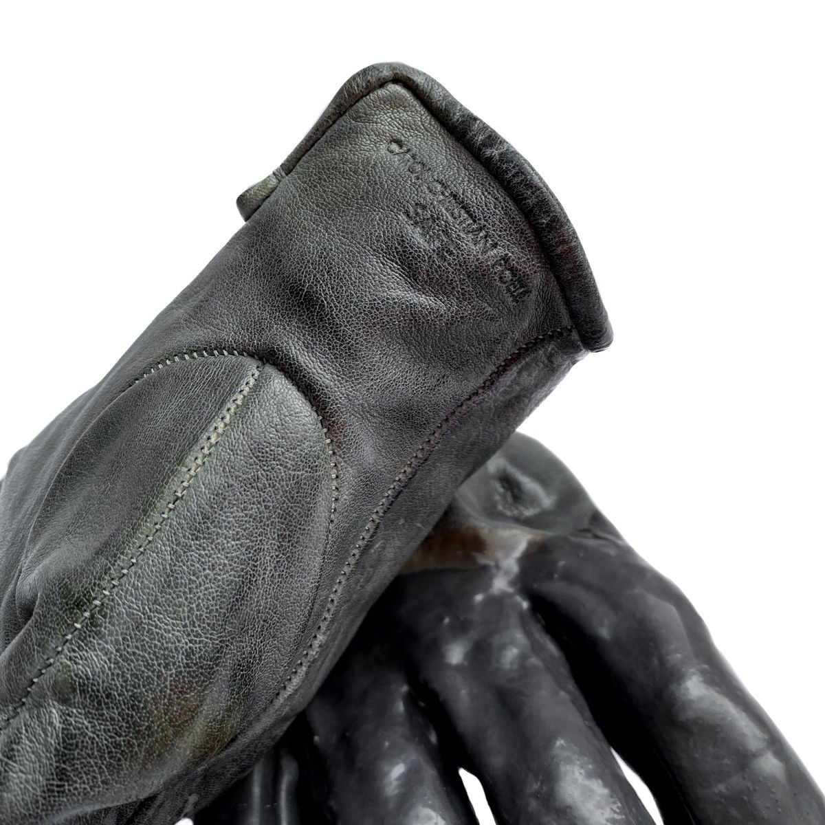 Carol Christian Poell Drip Leather Gloves