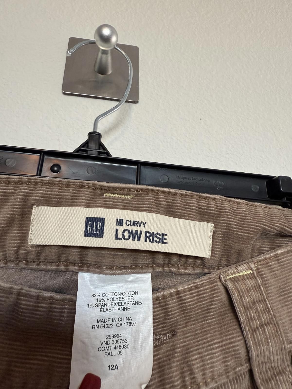 Gap Y2K Brown Corduroy Low Rise Flare Leg Gap Pants Size 34" / US 12 / IT 48 - 4 Thumbnail