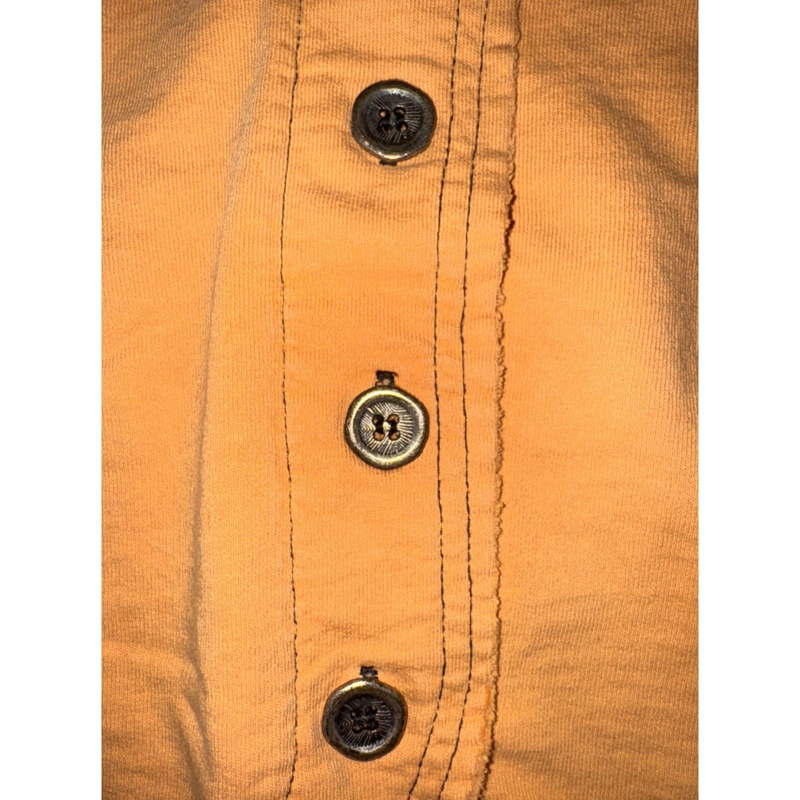 Vintage VINTAGE Produce Company Shirt Women 20x22 100% Cotton Orange Workwear Button-Up Long Sleeve Cropped Size M / US 6-8 / IT 42-44 - 2 Thumbnail