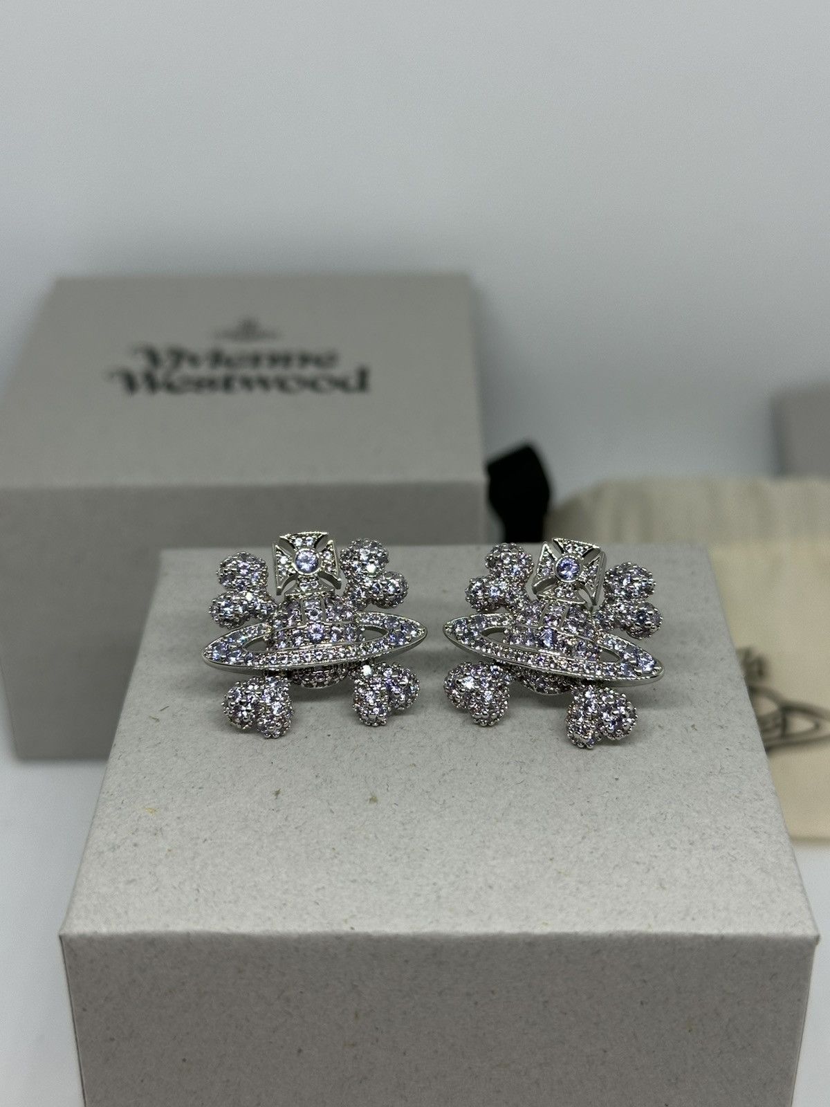 image of Vivienne Westwood Sirius Earrings in Silver, Women's