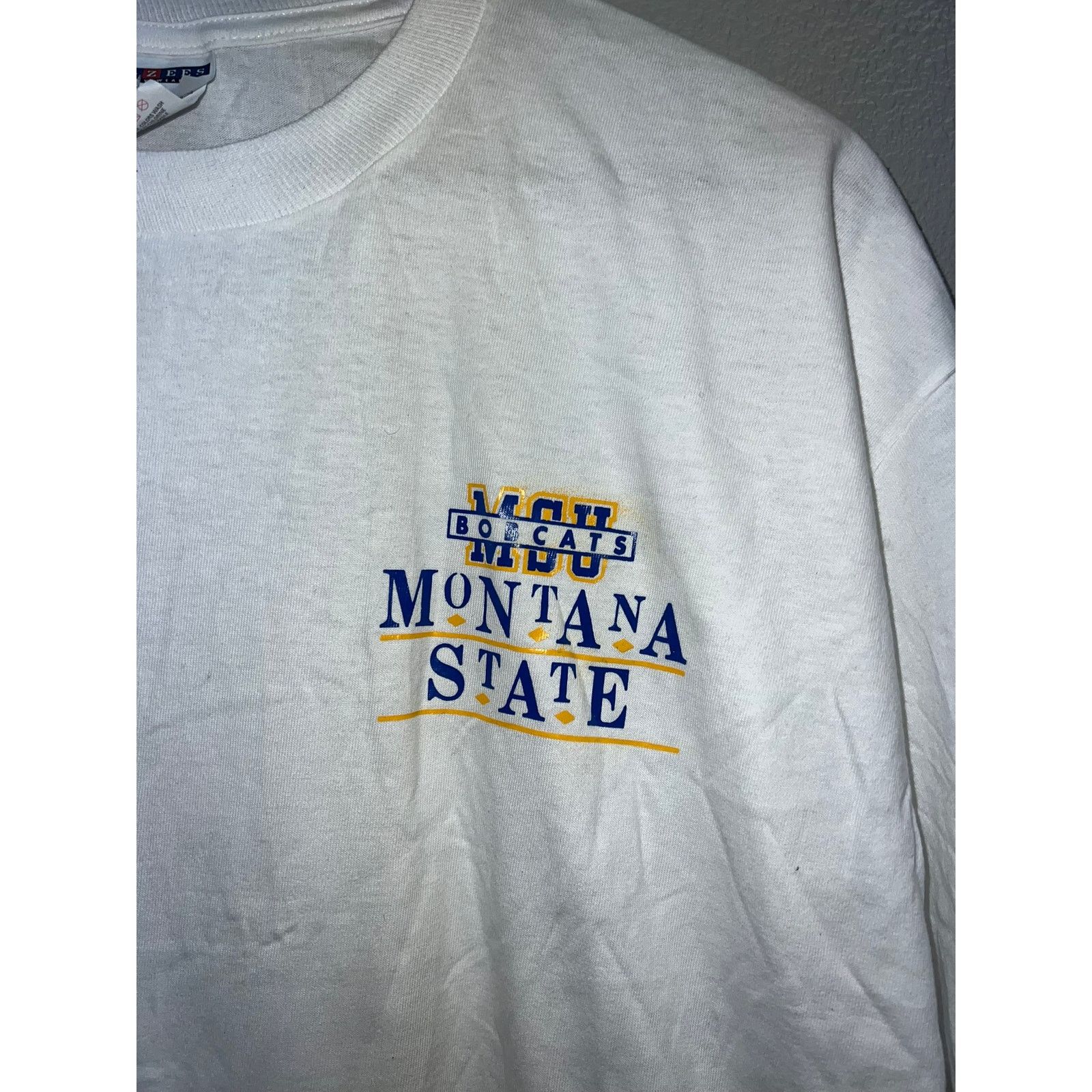Jerzees Vintage MSU Shirt Montana State University Test Print Bear L Size US L / EU 52-54 / 3 - 2 Thumbnail