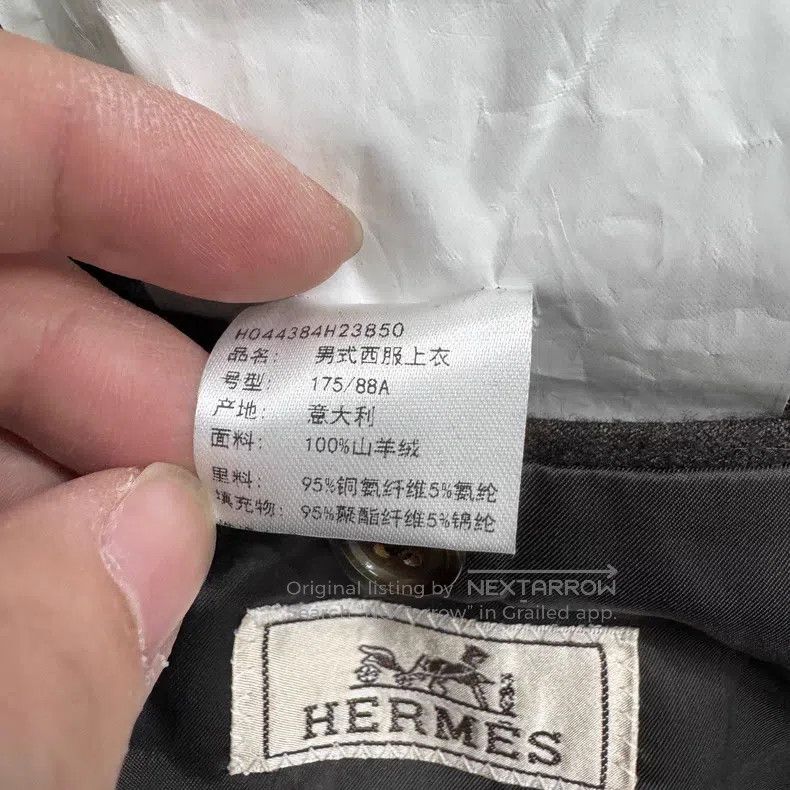 Hermes Hermes Cashmere Blazer Jacket Size 50R - 4 Thumbnail