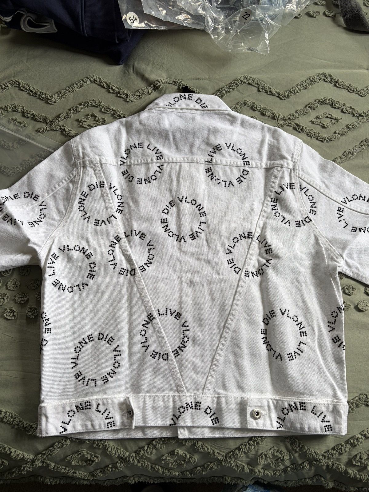 Vlone VLONE Men’s White/Black Jacket Rhinestone (unreleased) Size US M / EU 48-50 / 2 - 3 Thumbnail