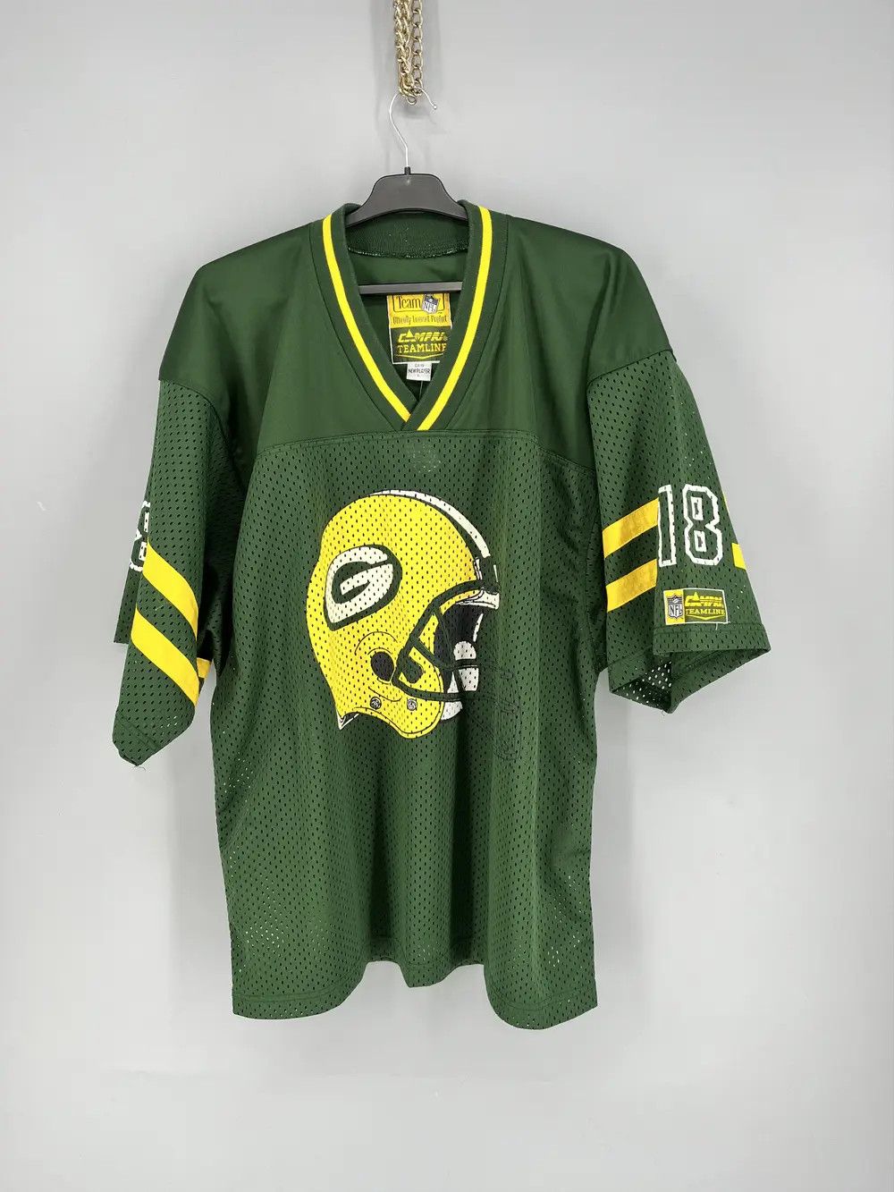NFL × Vintage 1991's GREEN BAY PACKERS CAMPRI TEAMLINE JERSEY L Size US L / EU 52-54 / 3 - 1 Thumbnail