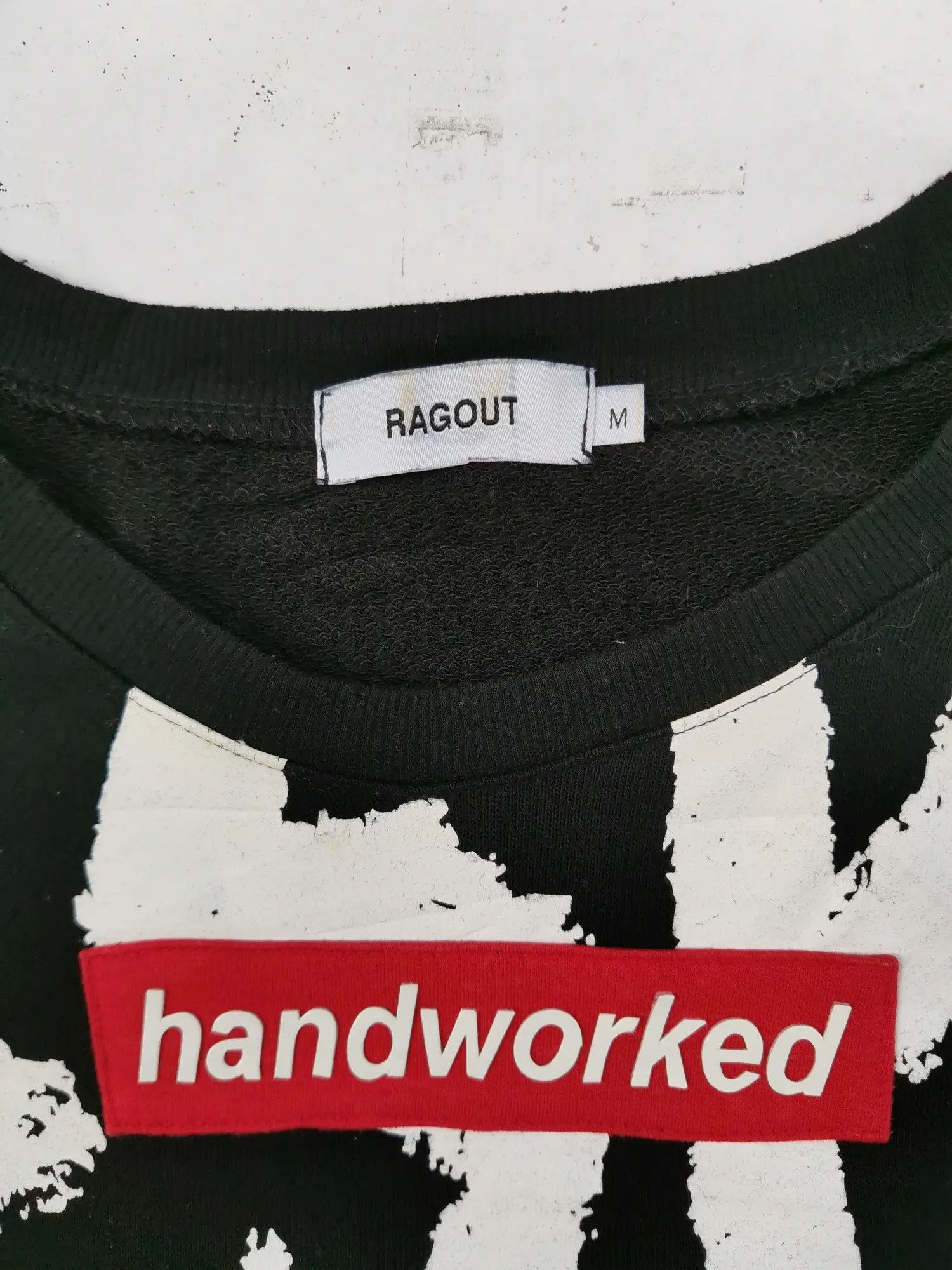 Japanese Brand Ragout Handwarked over print Sweatshirts Size US M / EU 48-50 / 2 - 4 Thumbnail