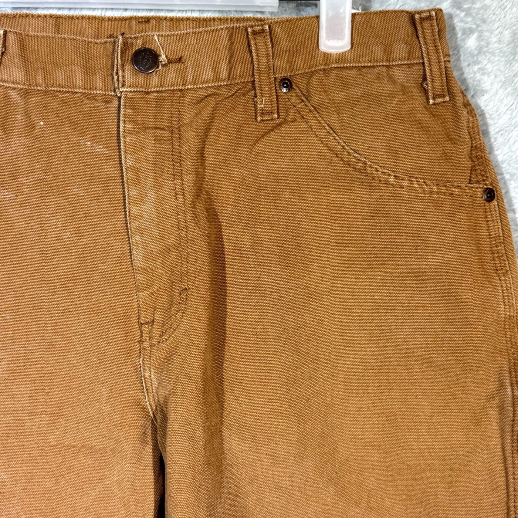 Dickies Dickies Carpenter Jeans 34 x 30 Brown Denim Mid-Rise Straight Leg Mens Jeans Size US 34 / EU 50 - 4 Thumbnail
