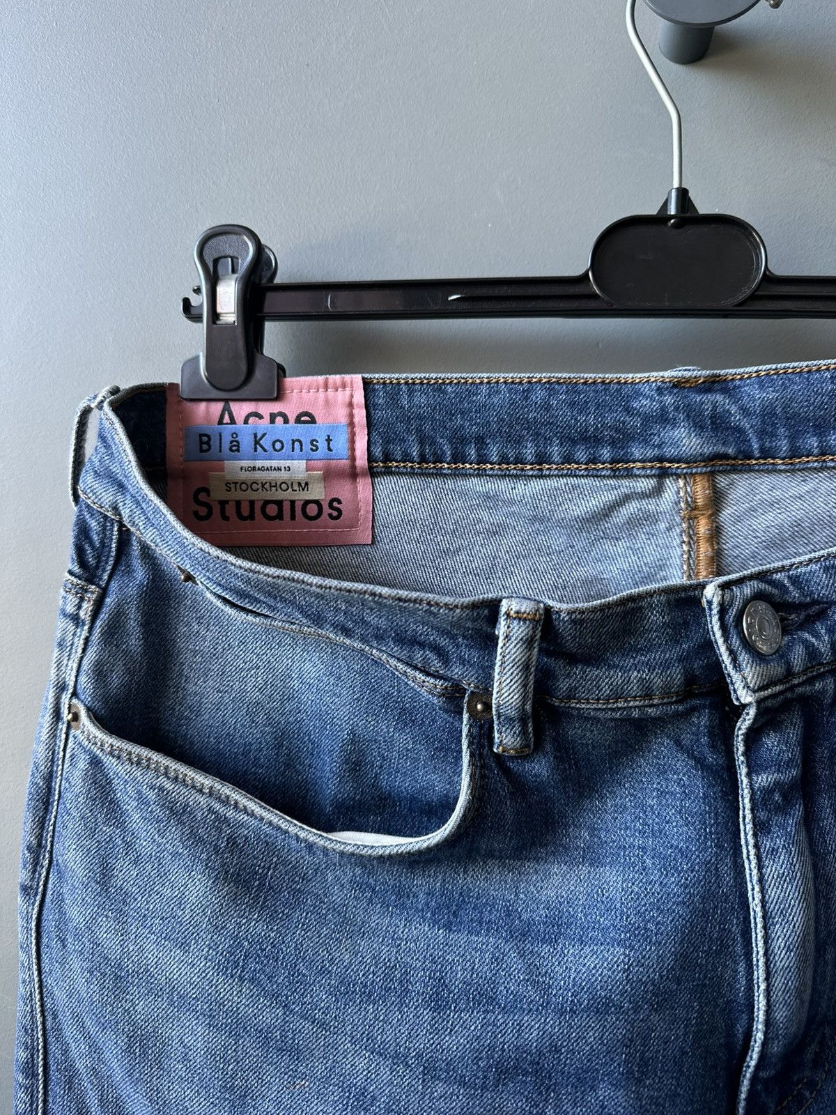 Acne Studios Acne Studios Max Mid Blue Denim Pants Size 34x32 Size US 34 / EU 50 - 3 Thumbnail