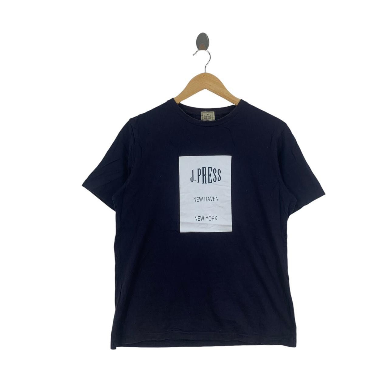 Vintage Vintage J.PRESS NEW YORK Center Logo Tee Shirt Top New Haven Size US L / EU 52-54 / 3 - 1 Thumbnail
