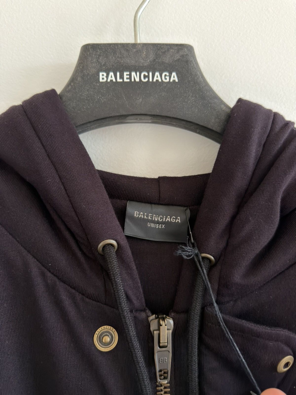 Balenciaga BALENCIAGA DEMNA METAL BB STENCIL HOOD JACKET SWEATER Size US S / EU 44-46 / 1 - 8 Thumbnail