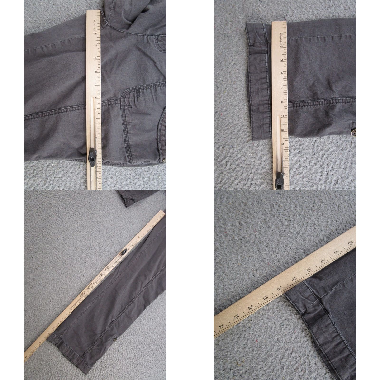Vintage Maurices Roll Tab Cargo Pants Womens Size 10 Cargo Pants Regular Gray Outdoor 90s/00s Boys Mens Womens Size 32" / US 10 / IT 46 - 8 Thumbnail