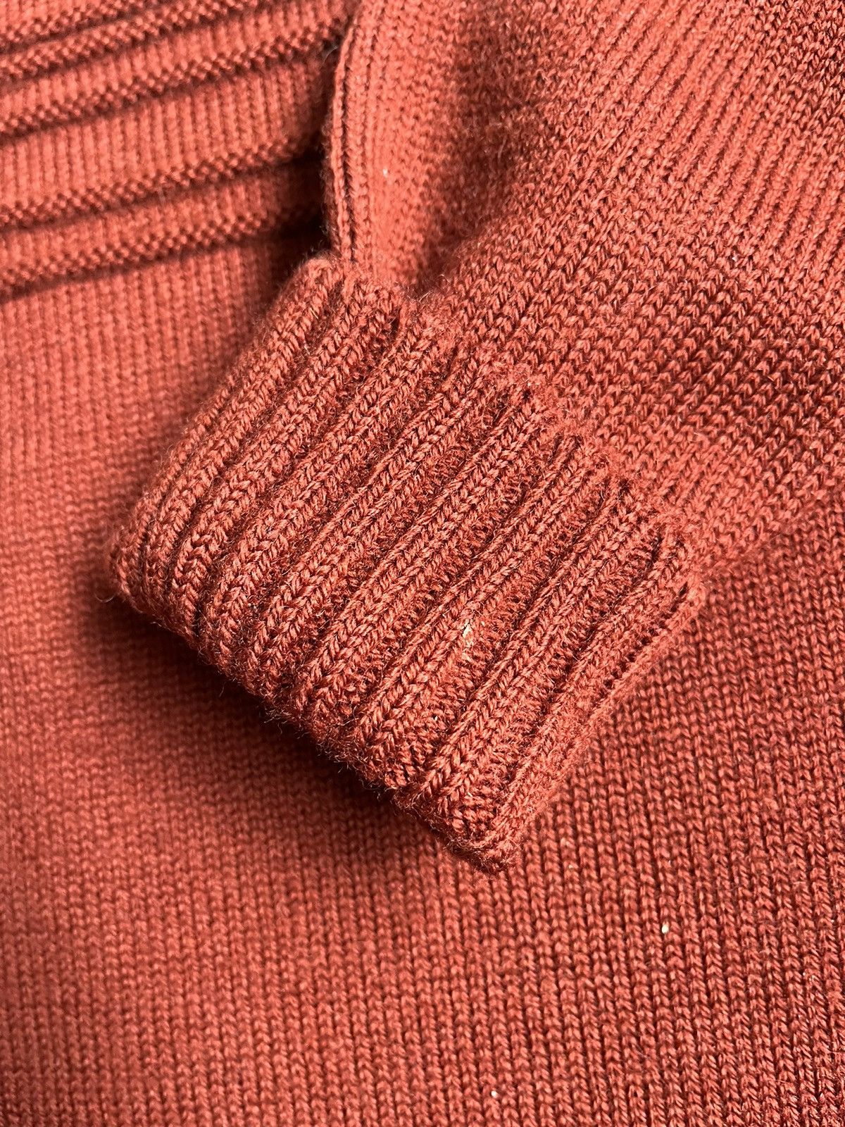 Le Tricoteur Guernsey Vintage Traditional Guernsey Brown Cross Wool Jumper Sweater Size US L / EU 52-54 / 3 - 16 Thumbnail