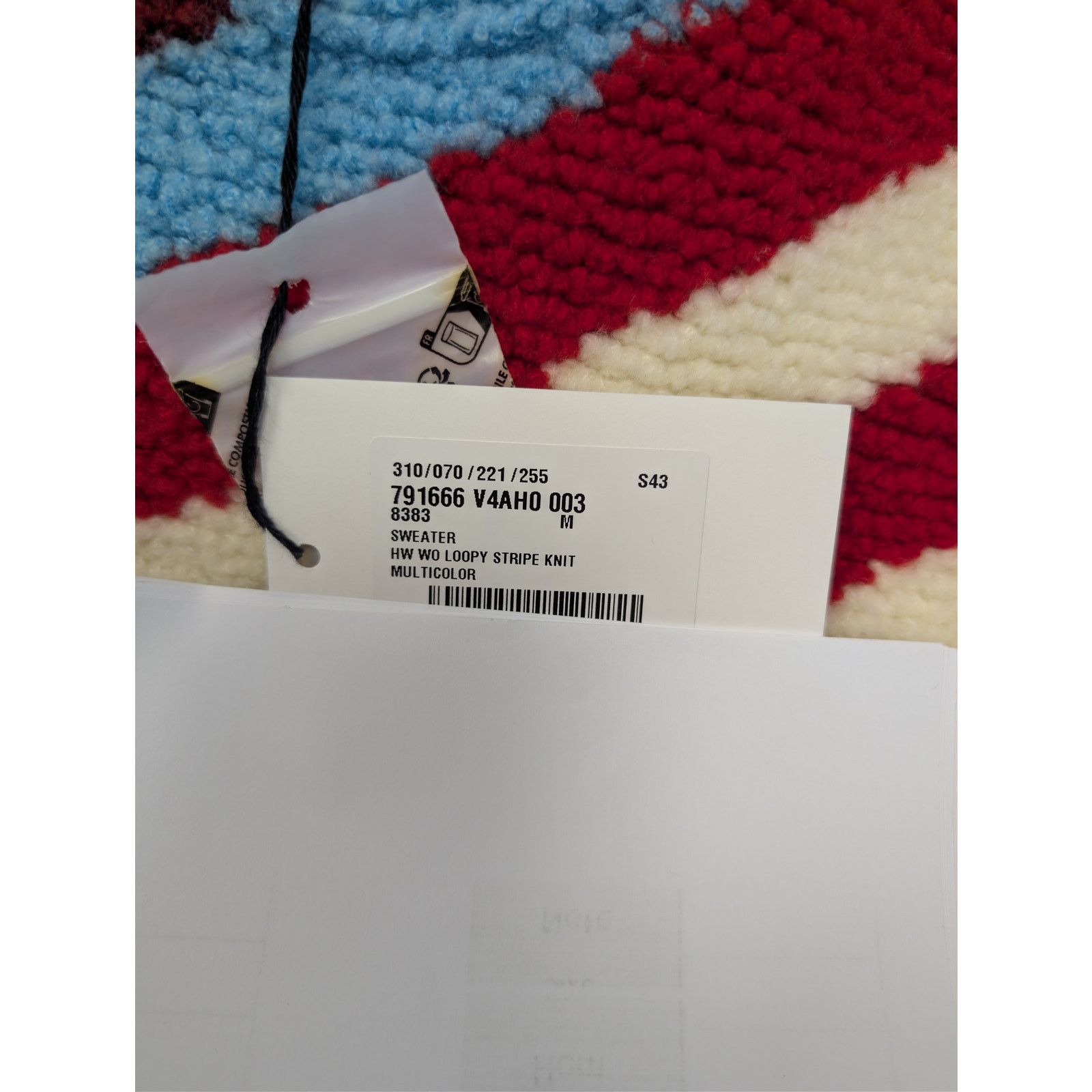 Bottega Veneta o1rshd1 Striped Loopy Knit Wool-Blend Sweater in Multicolor Size US M / EU 48-50 / 2 - 23 Thumbnail