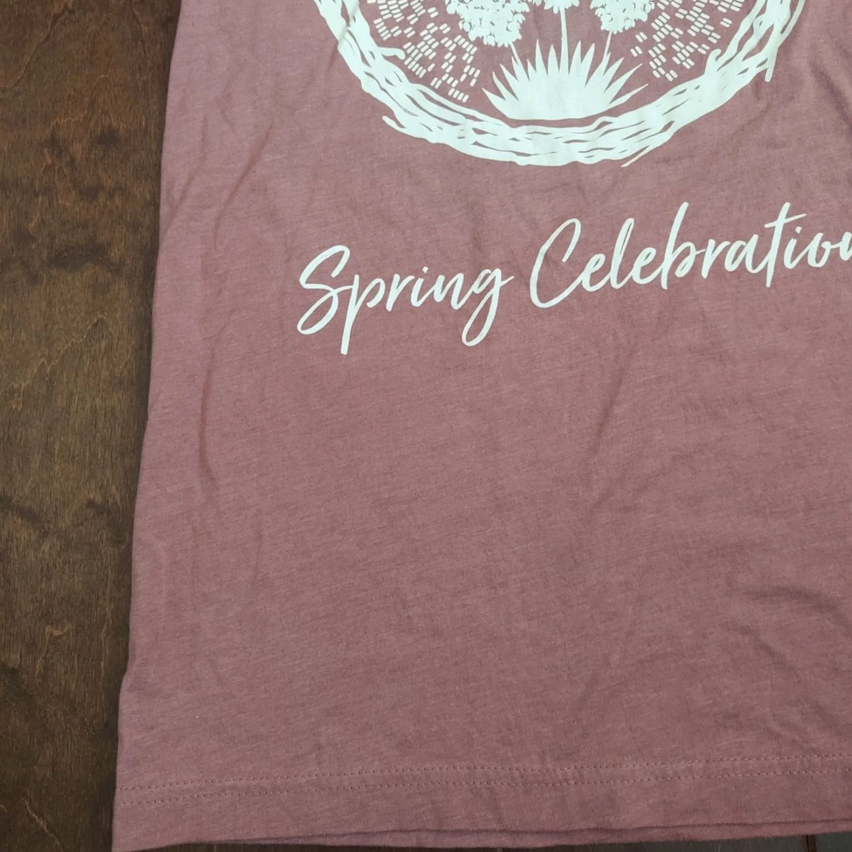 Vintage Bella Canvas Women's T-Shirt San Manuel Hakup A' AL Spring Celebration - Size S Red Crew Neck Short Sleeve Cotton Polyester Regular Shirt Womens Size S / US 4 / IT 40 - 3 Thumbnail