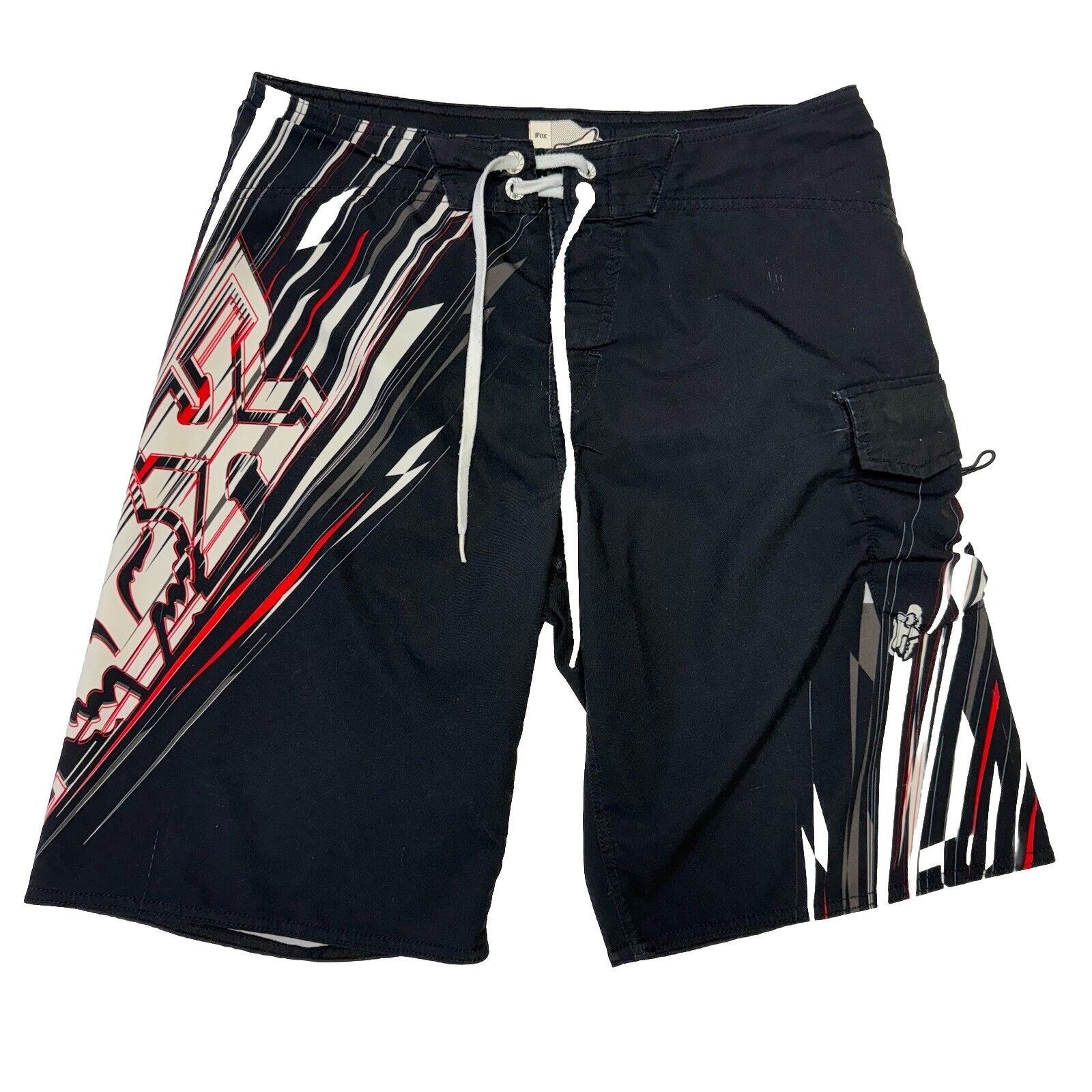 Fox Fox Racing Board Shorts Swimming Trunks Mens 32 Black Grailed