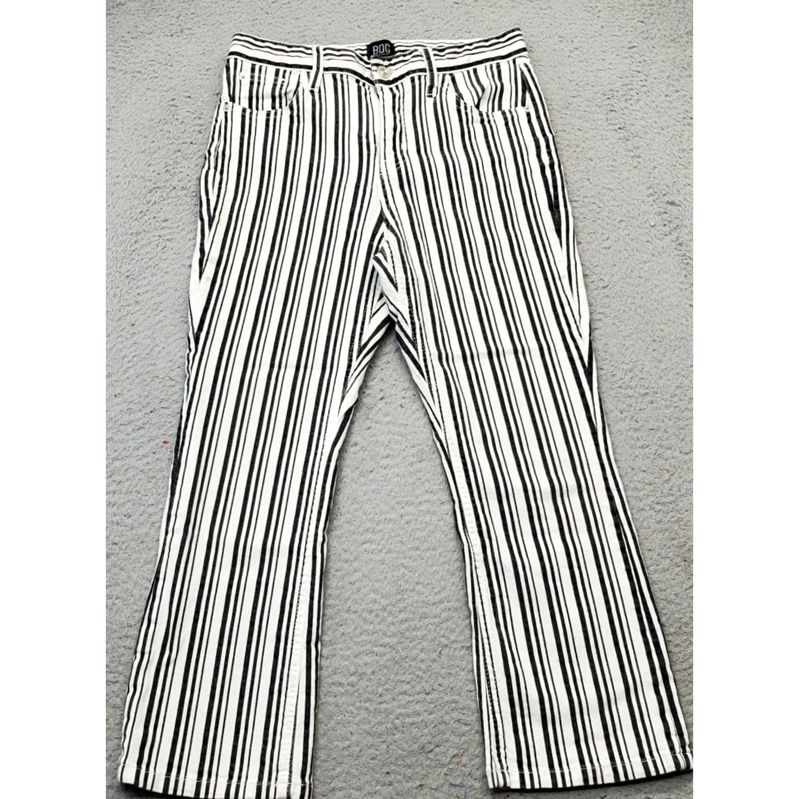 Urban Outfitters Urban Outfitters Jeans Womens Size 28 Multicolor Striped Kick Flare Pocket 5-Pocket Front Flat Women's Jeans Size 28" / US 6 / IT 42 - 2 Thumbnail