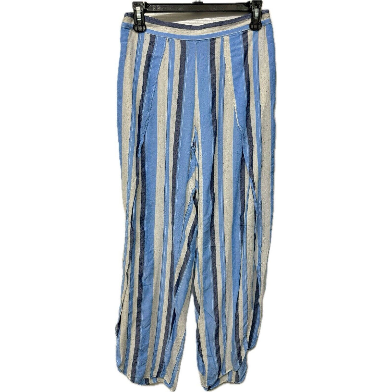 Drew DREW Whitney Wrapped, Split Leg Harem Pants Blue Stripes - M Size 30" / US 8 / IT 44 - 1 Thumbnail