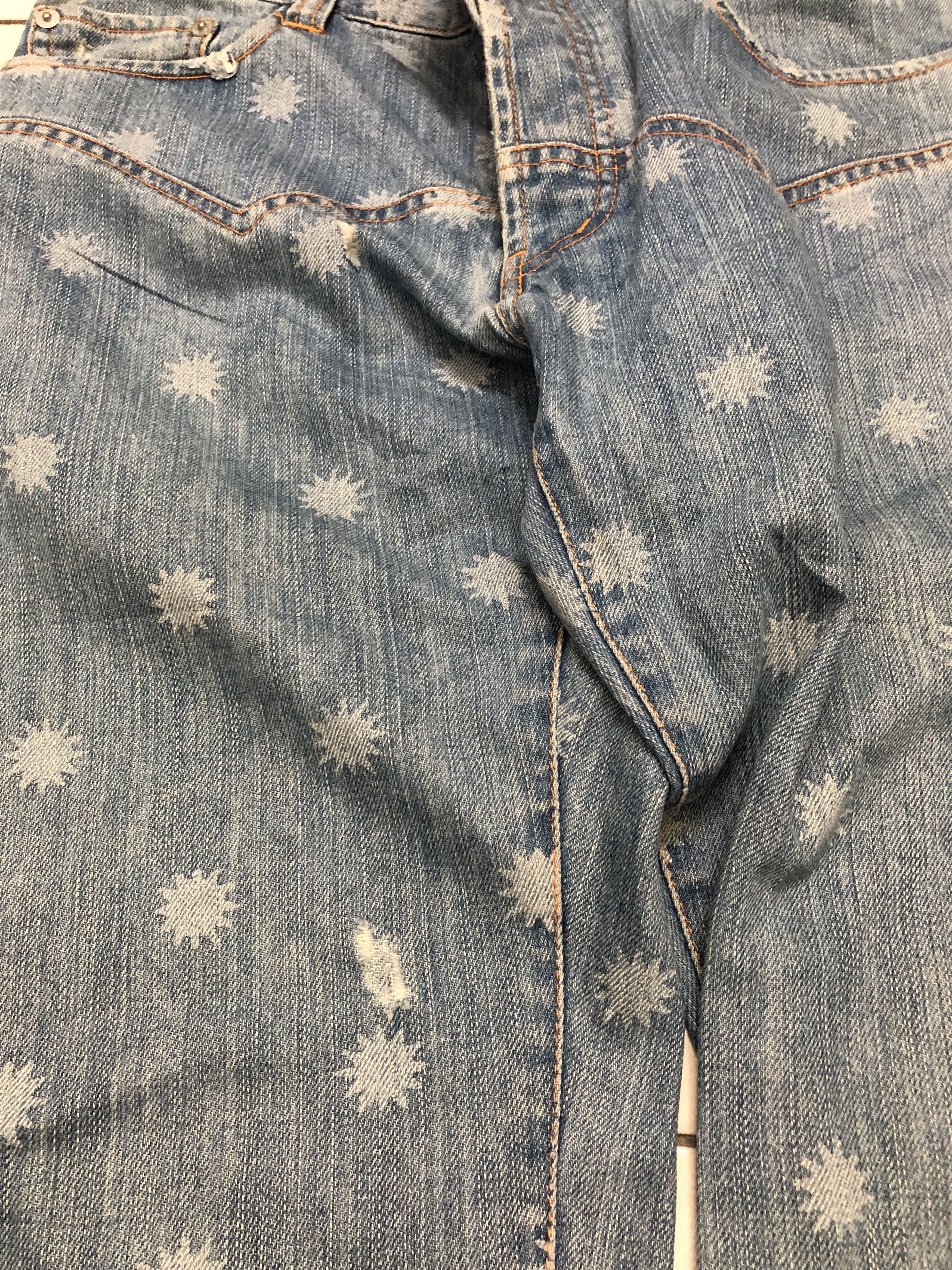 Designer × Issey Miyake × Japanese Brand Japanese Designer Sunao Kuwahara Distressed Design Jeans Size US 32 / EU 48 - 12 Thumbnail