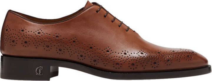 Christian Louboutin o1bcso1str1024 Corteobello Flat in Brown Size US 11 / EU 44 - 4 Thumbnail