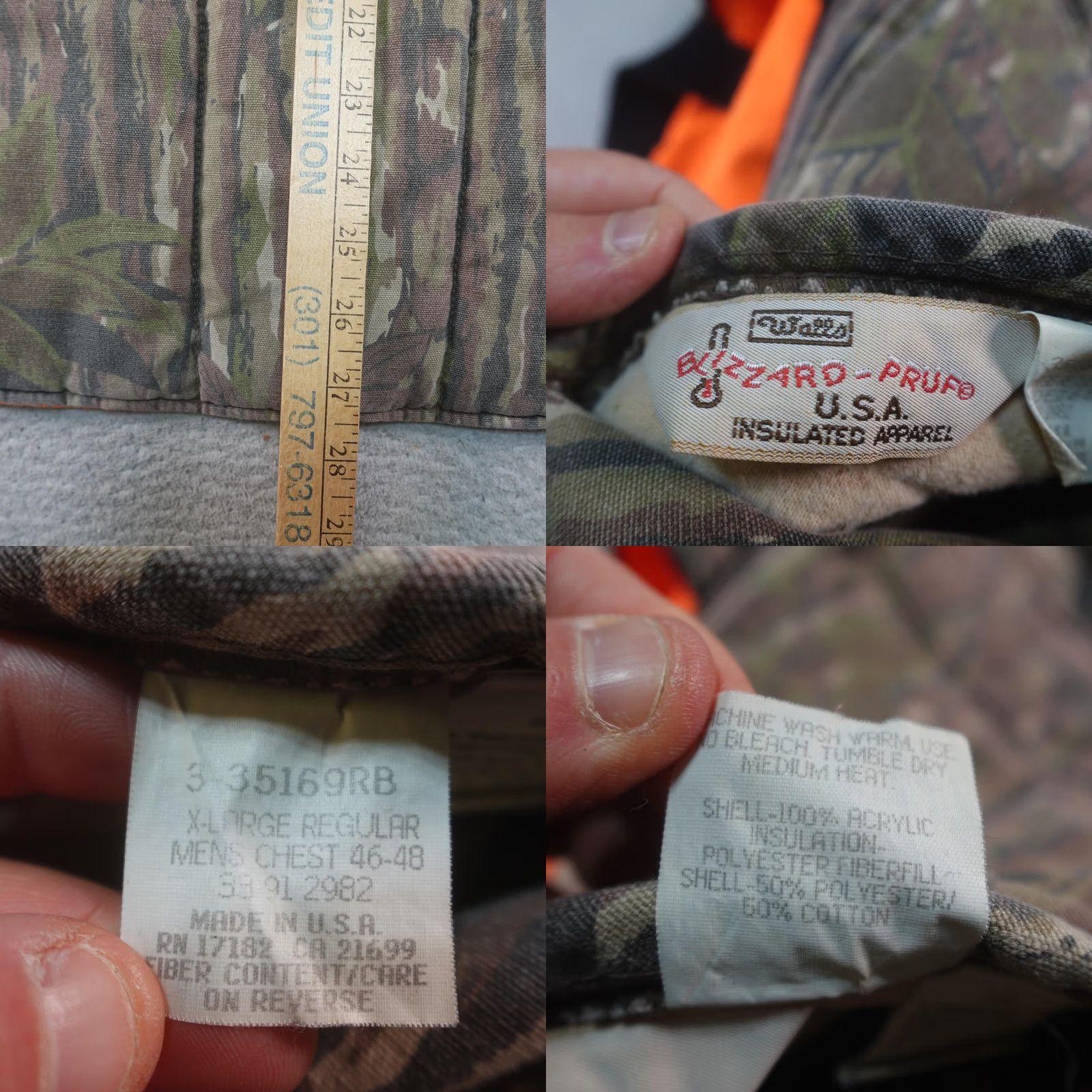Walls VINTAGE Walls Blizzard-Pruf Insulated Reversible Camouflage Vest Mens XL Brown Size US XL / EU 56 / 4 - 9 Thumbnail