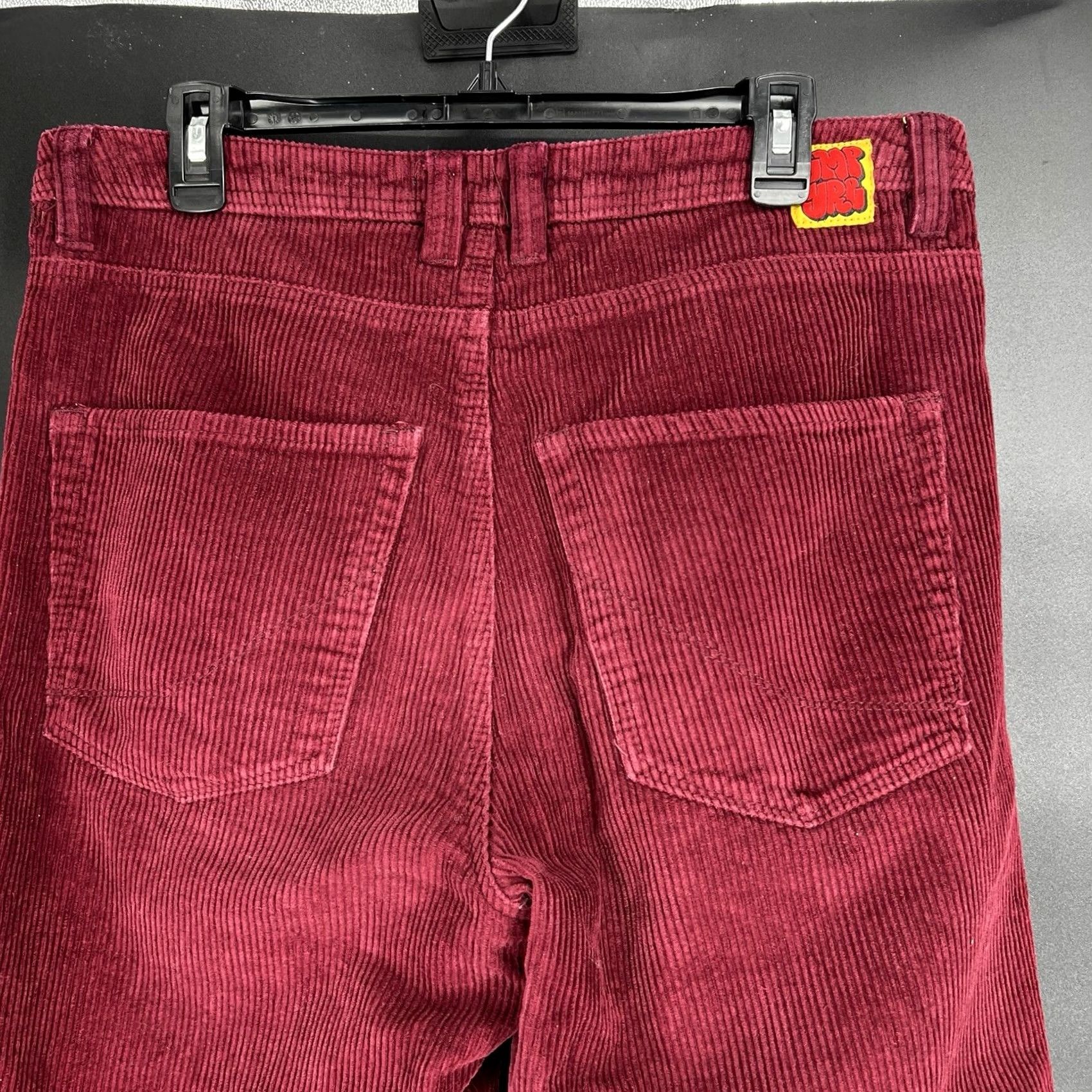 Empyre EMPYRE Relax Maroon Corduroy Pants Men 32 x 30 Slim? Relaxed Fit 5-Pocket Red Corduroy Tapered Inseam 30 Size US 32 / EU 48 - 7 Thumbnail