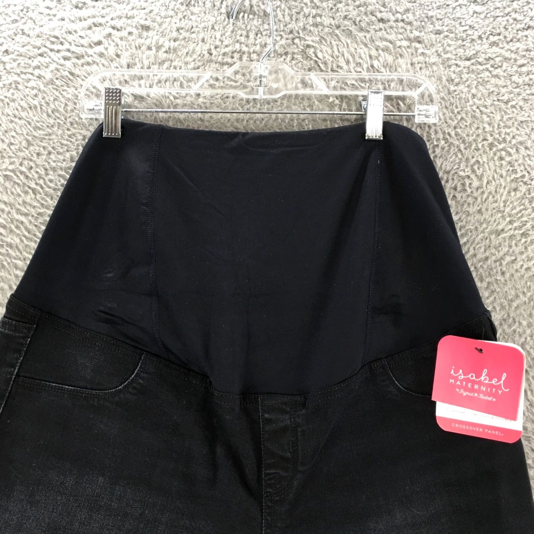 Denime Ingrid & Isabel Maternity Bermuda Shorts Womens Blue Denim 37x8.5 NEW Size 25" / US 0 / IT 36 - 2 Thumbnail