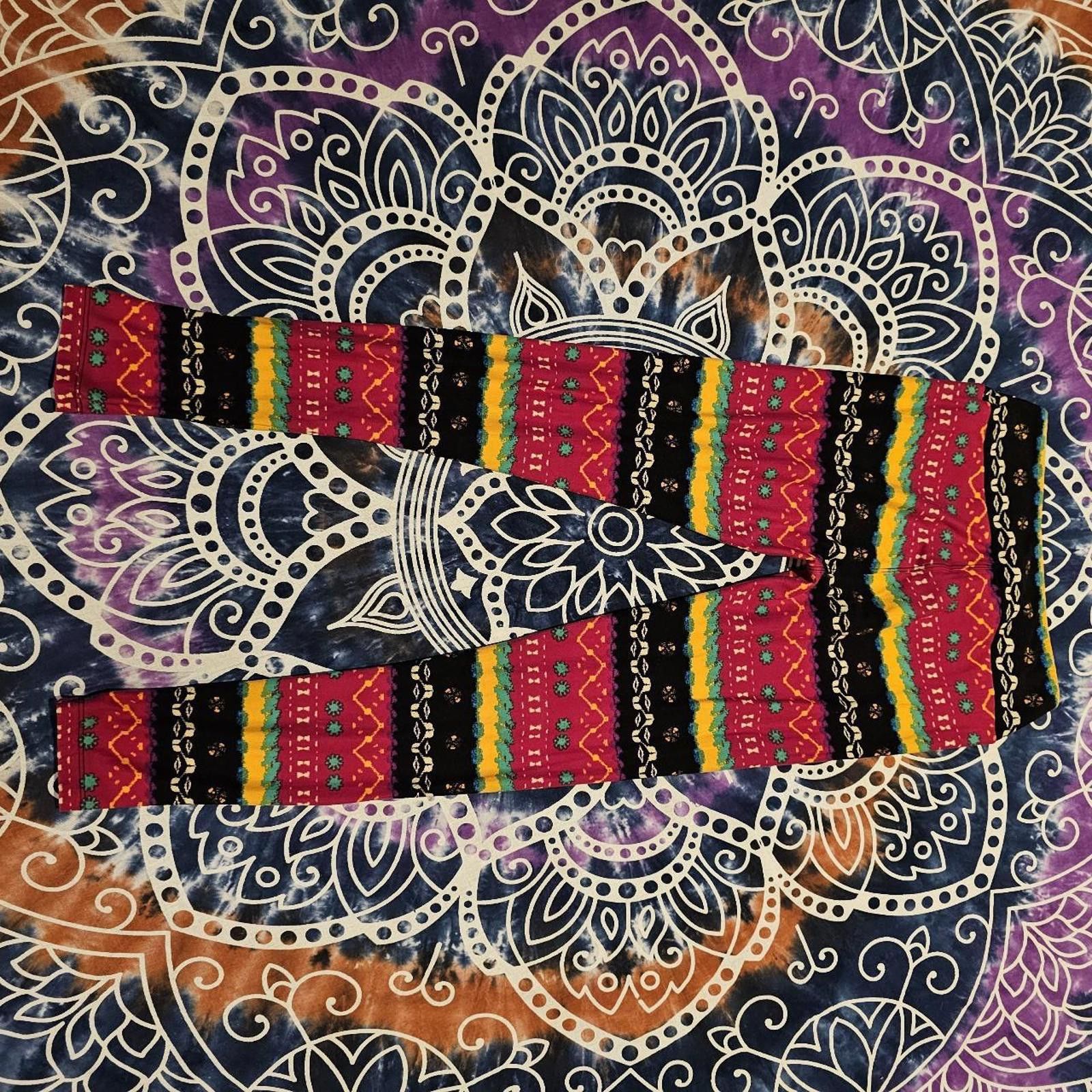 Designer LuLaRoe Women's Multi Colored Legging Size 30" / US 8 / IT 44 - 5 Thumbnail