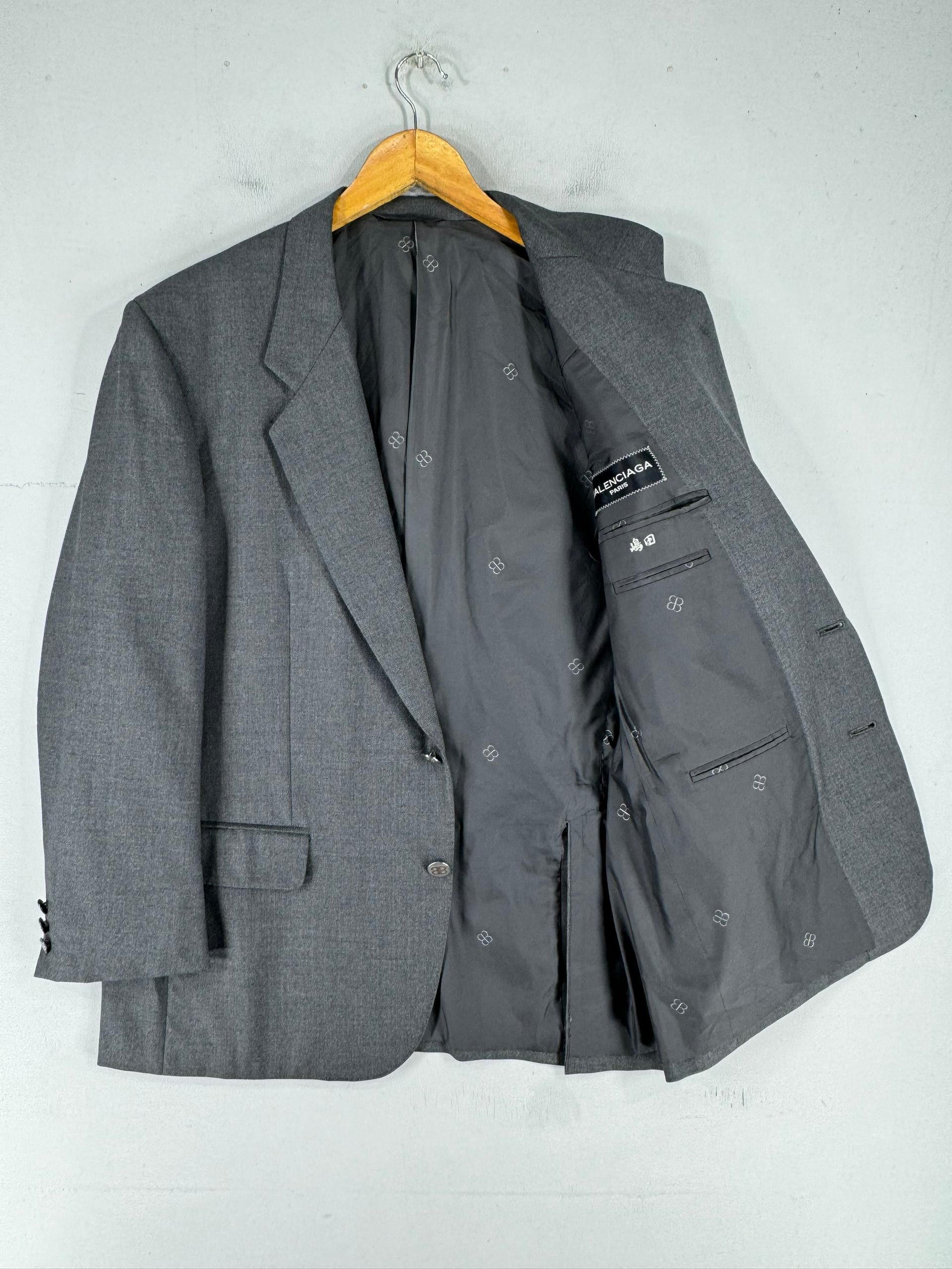 Balenciaga Vintage Balenciaga Paris Wool Blazer Style Jacket Size US M / EU 48-50 / 2 - 1 Thumbnail