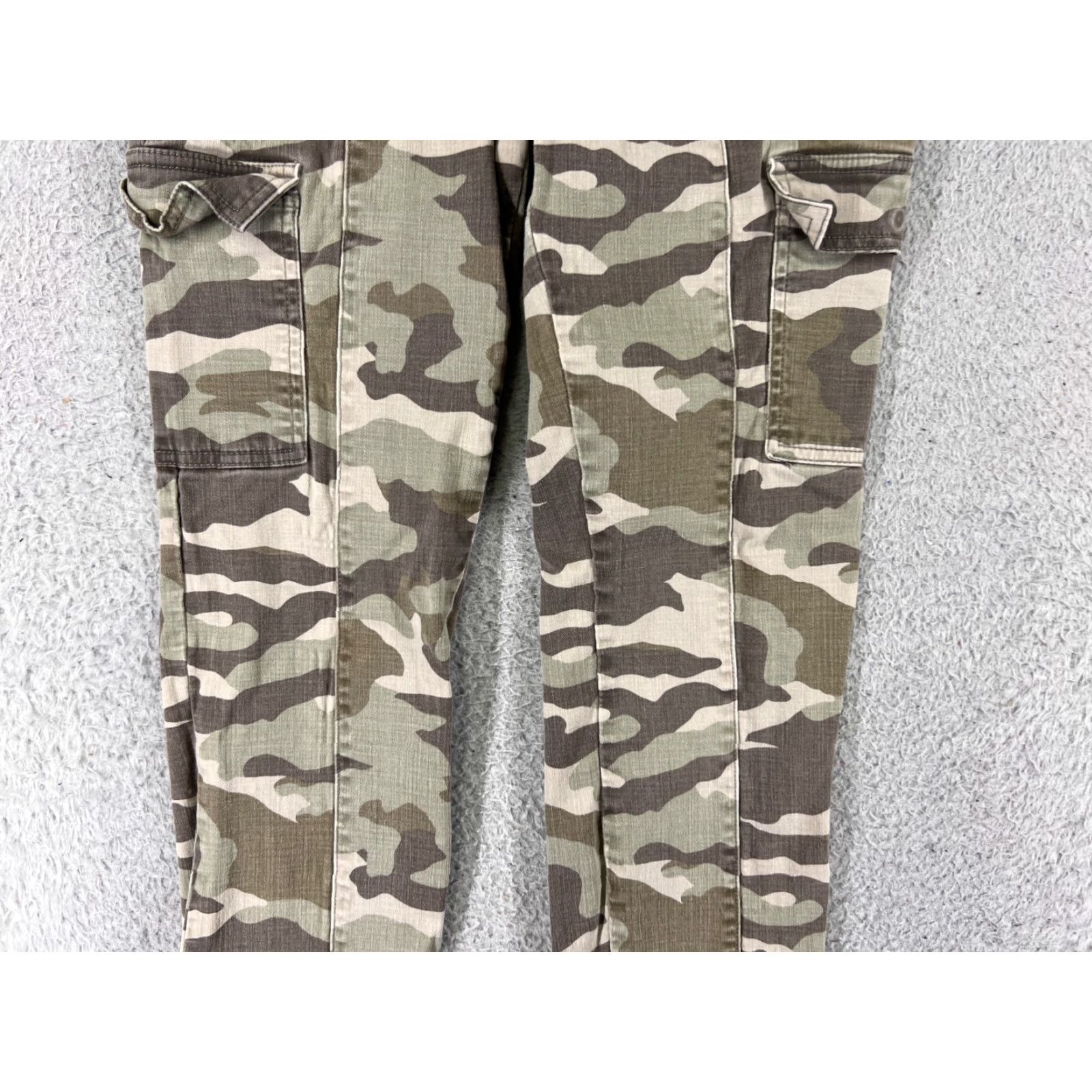 J.Crew J.Crew Women's Cargo Pants Size 24 Beige Cotton Blend Low Rise Straight Fit Casual Size 42" / US 20 - 6 Thumbnail