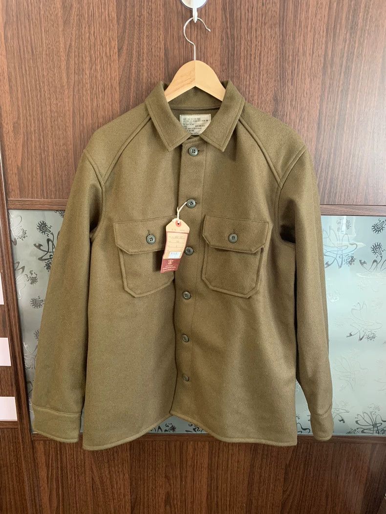 The Real McCoy's The Real Mccoy's The dark green woolen shirt OG108 can be w Size US L / EU 52-54 / 3 - 1 Thumbnail