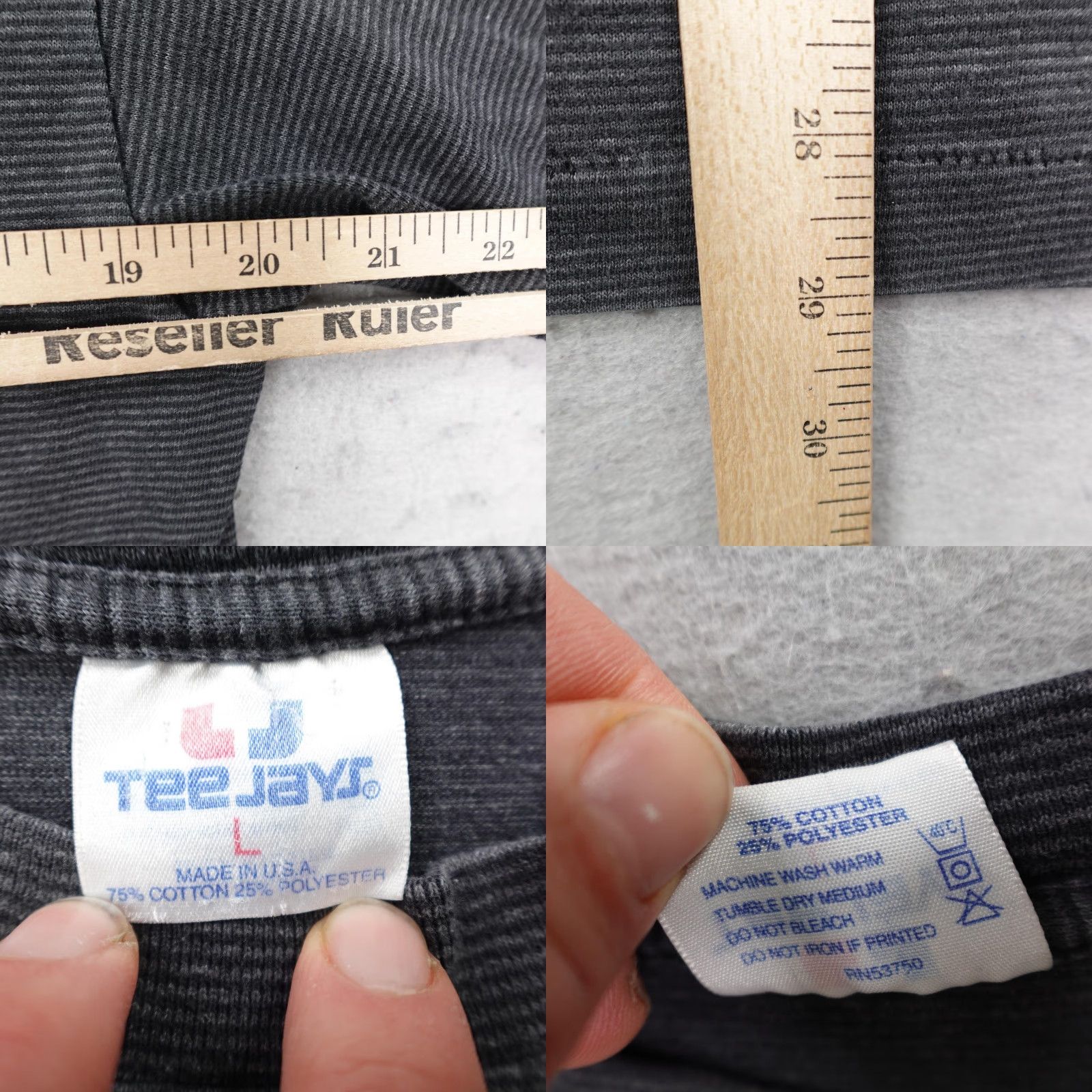 TEE JAYS VINTAGE Long Island New York Shirt Mens Large Gray Single Stitch Sail Boat 90s Tee Jays Cotton Polyester Crew Neck Short Sleeve Graphic Print Size US L / EU 52-54 / 3 - 8 Thumbnail