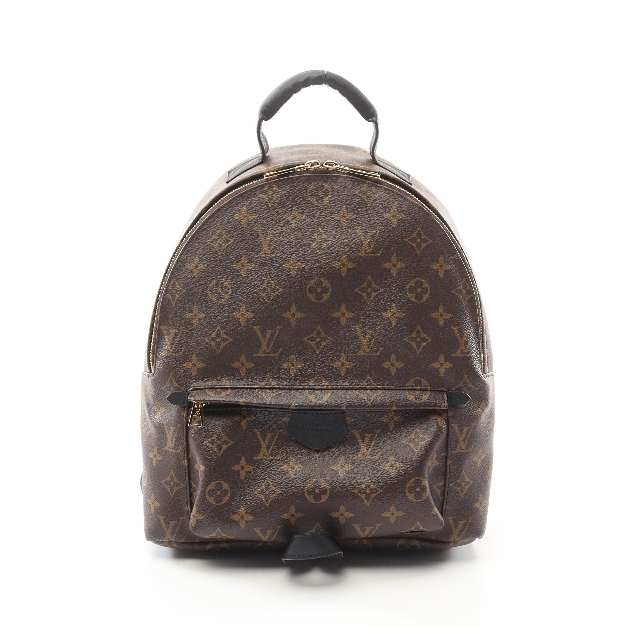 Louis Vuitton Louis Vuitton Palm Springs Backpack Mm Monogram Rucksack Leather Brown Black Size ONE SIZE - 1 Thumbnail
