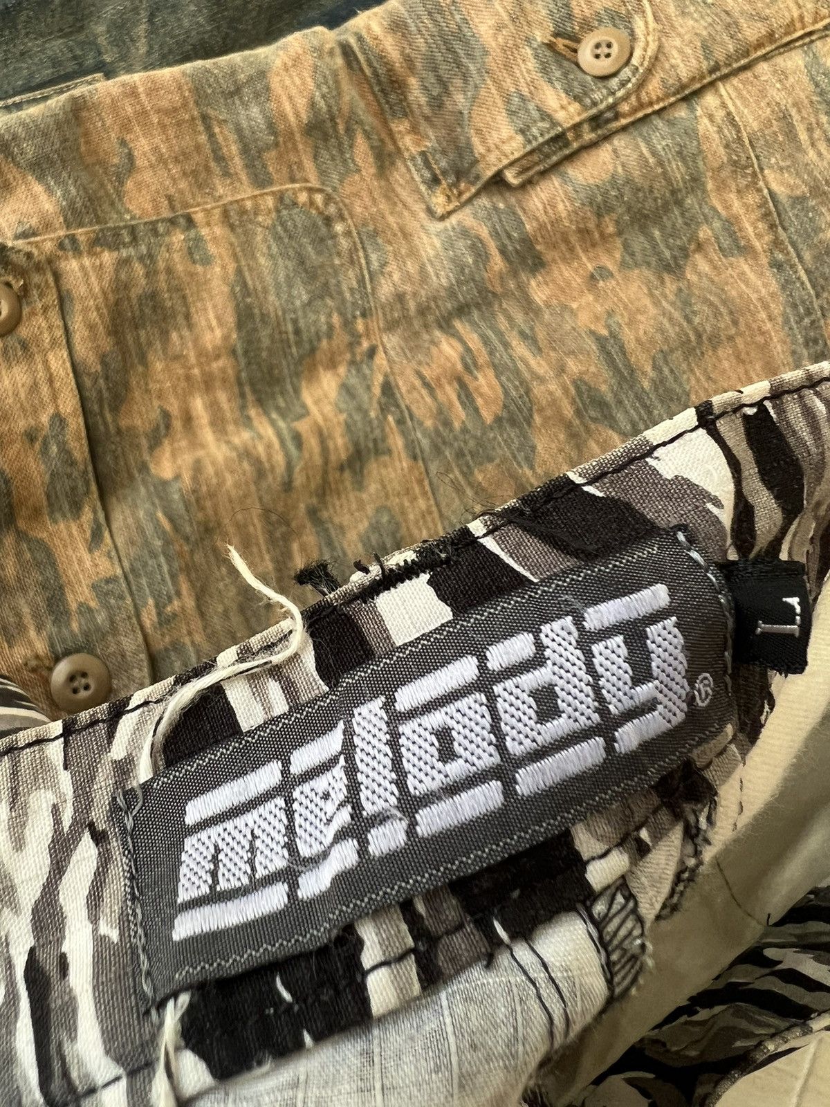 Vintage Melody Japan Drawstring Hem Striped Camo Cargo Trouser Size US 32 / EU 48 - 24 Thumbnail