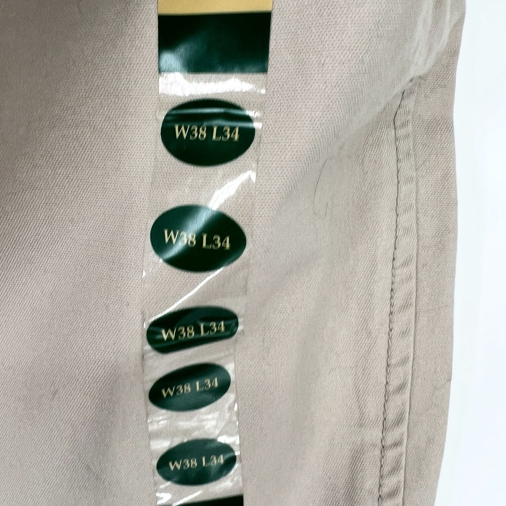 Vintage L.L. Bean Men's Signature Slim Straight Fit Chino Pants Khaki Beige Cotton Size 38x34 Mens Slim Straight Chino Pants 38 Beig e? Size US 38 / EU 54 - 3 Thumbnail