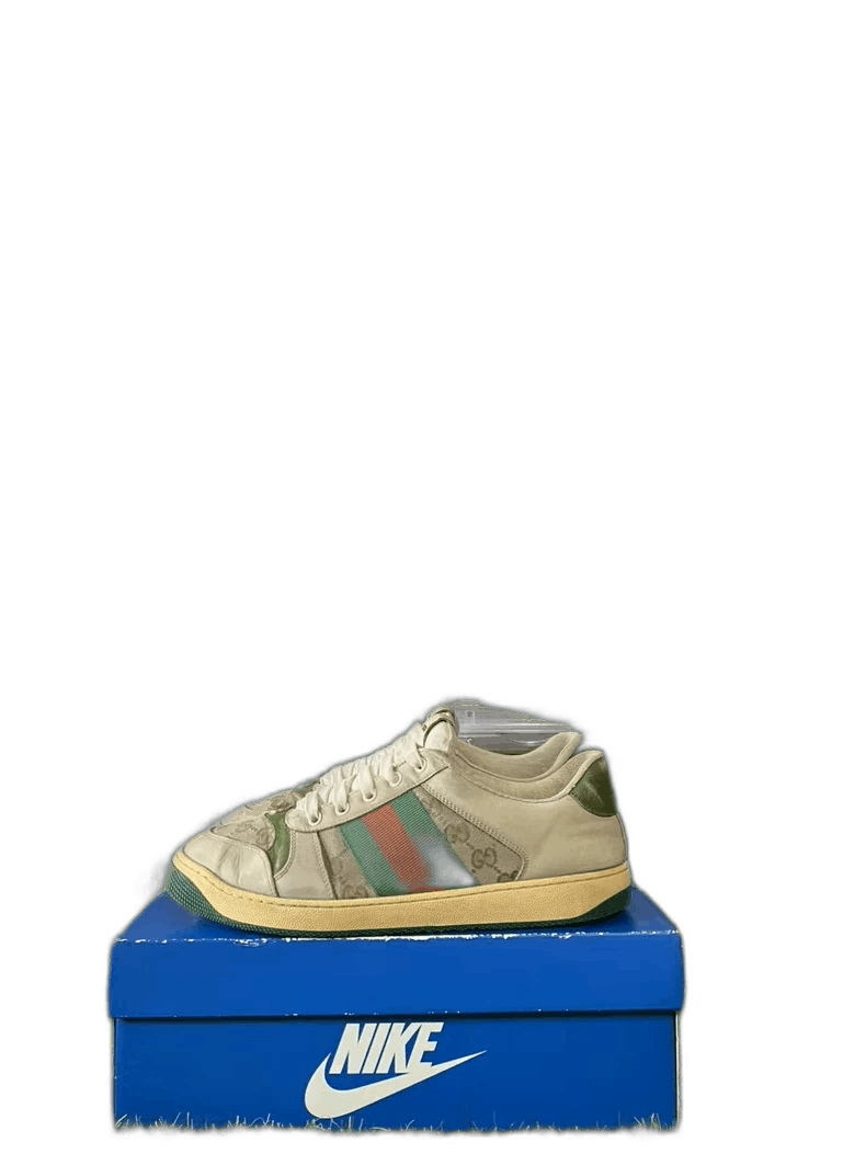 Gucci Gucci Screener GG Leather Sneakers Size 8.5 Size US 8.5 / EU 41-42 - 1 Thumbnail