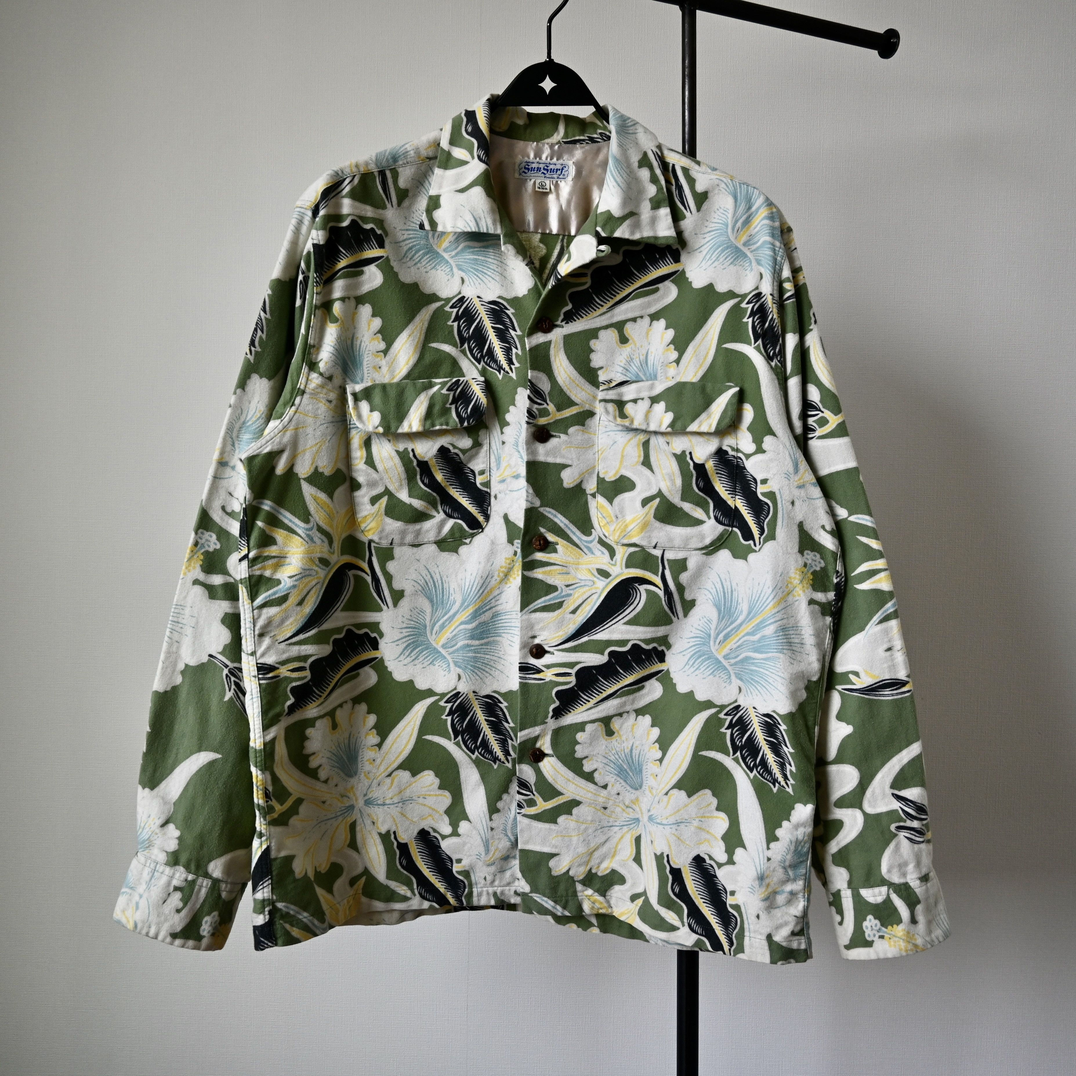 Sun Surf SUN SURF oriental botany flannel Hawaiian shirt, size L Size US L / EU 52-54 / 3 - 2 Thumbnail
