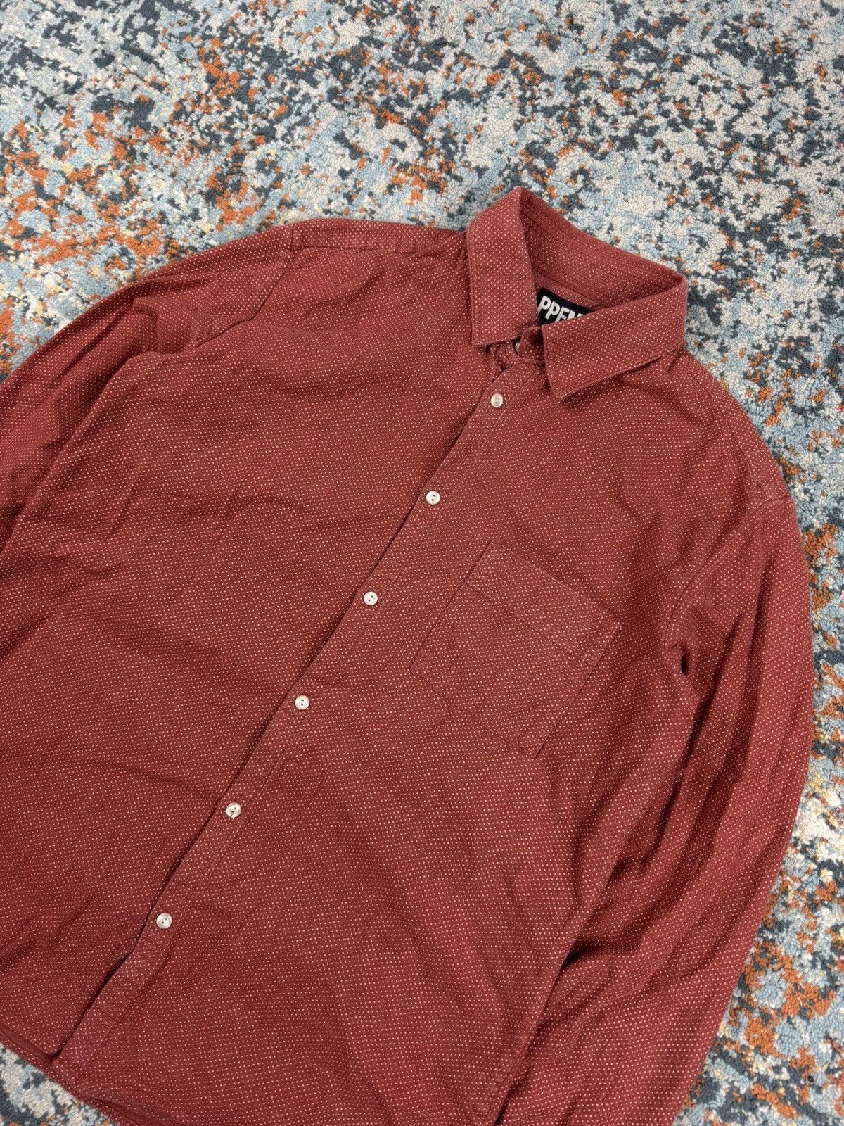 Japanese Brand × PPFM × Vintage Vintage 90s PPFM polka dot thick beefy worker style shirt Size US M / EU 48-50 / 2 - 4 Thumbnail