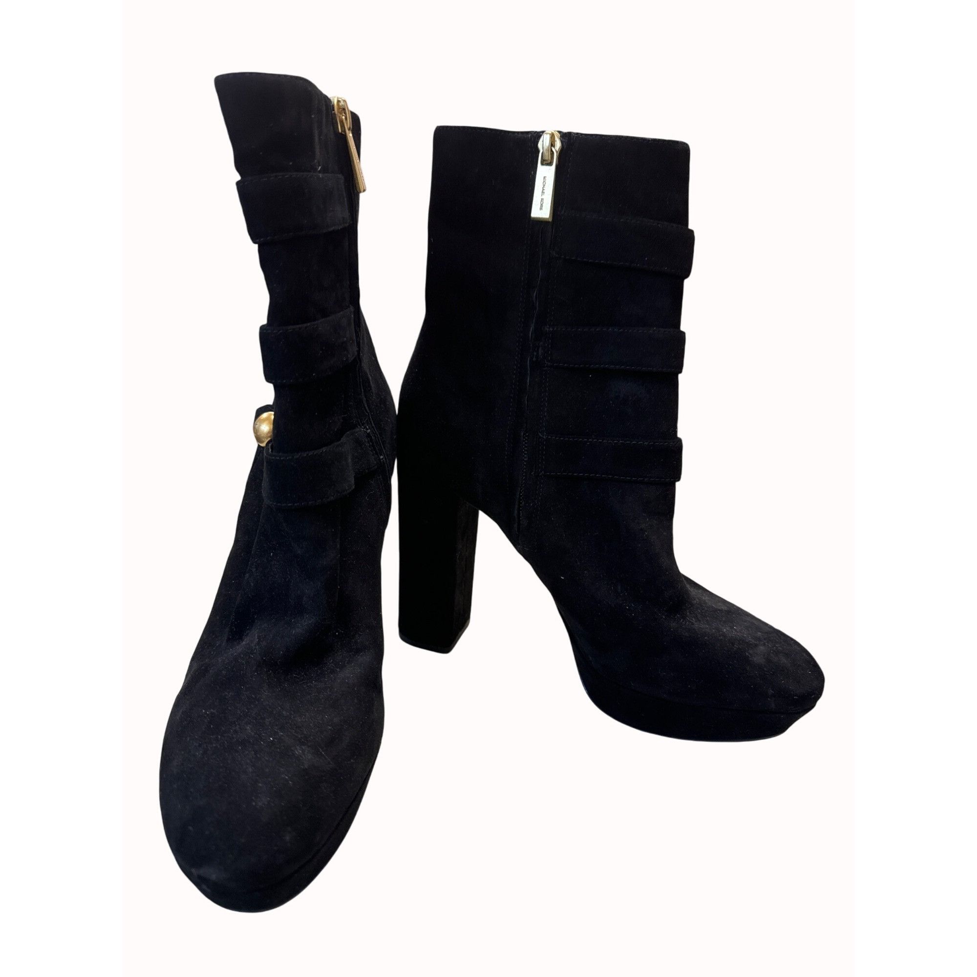 Michael Kors Michael Kors women’s black leather mid calf boots size 8.5m Size US 8.5 / IT 38.5 - 3 Thumbnail