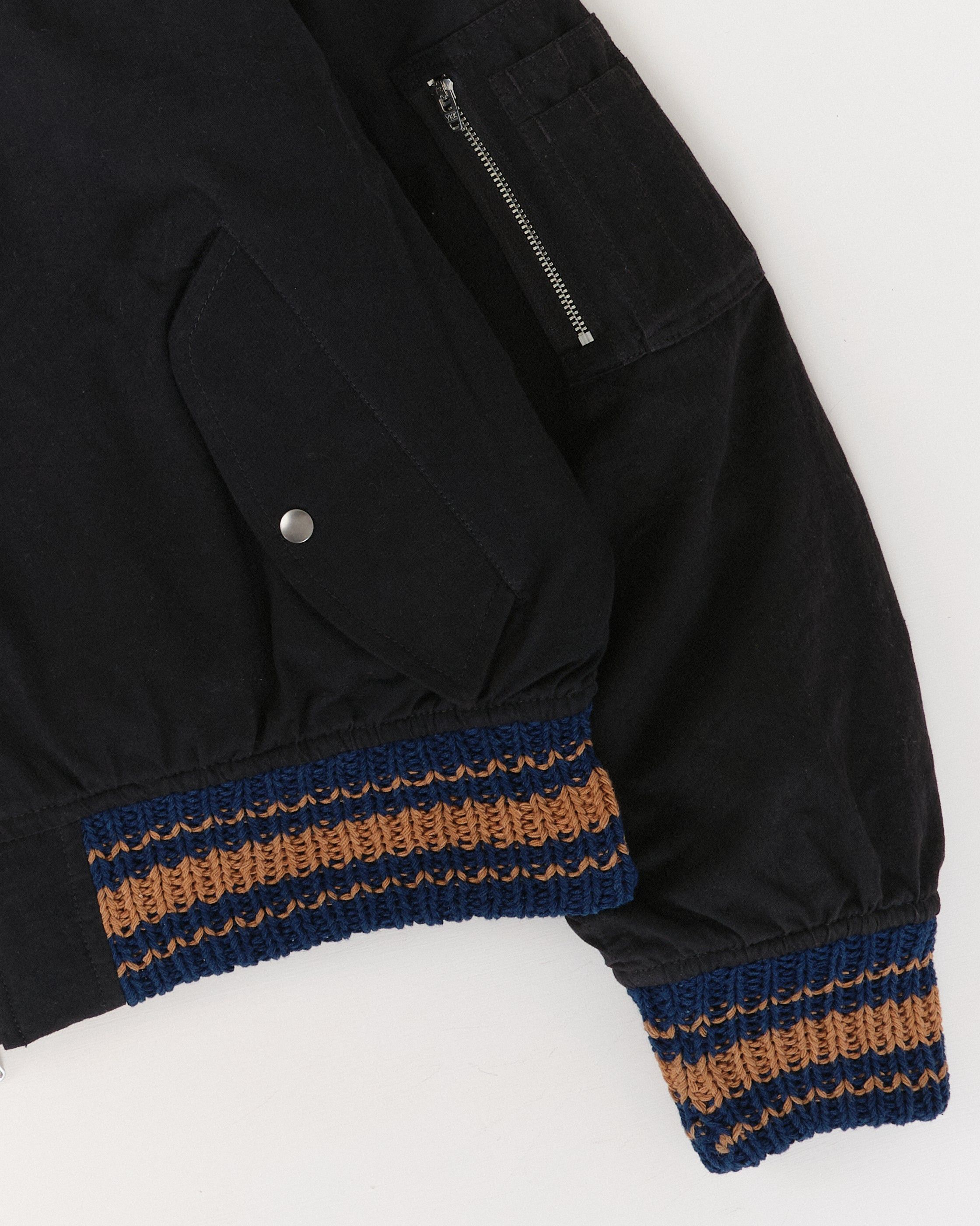 Story Mfg. 💚 Story Mfg. Handmade Seed Bomber Black Wonky-Wear Medium Size US M / EU 48-50 / 2 - 7 Thumbnail