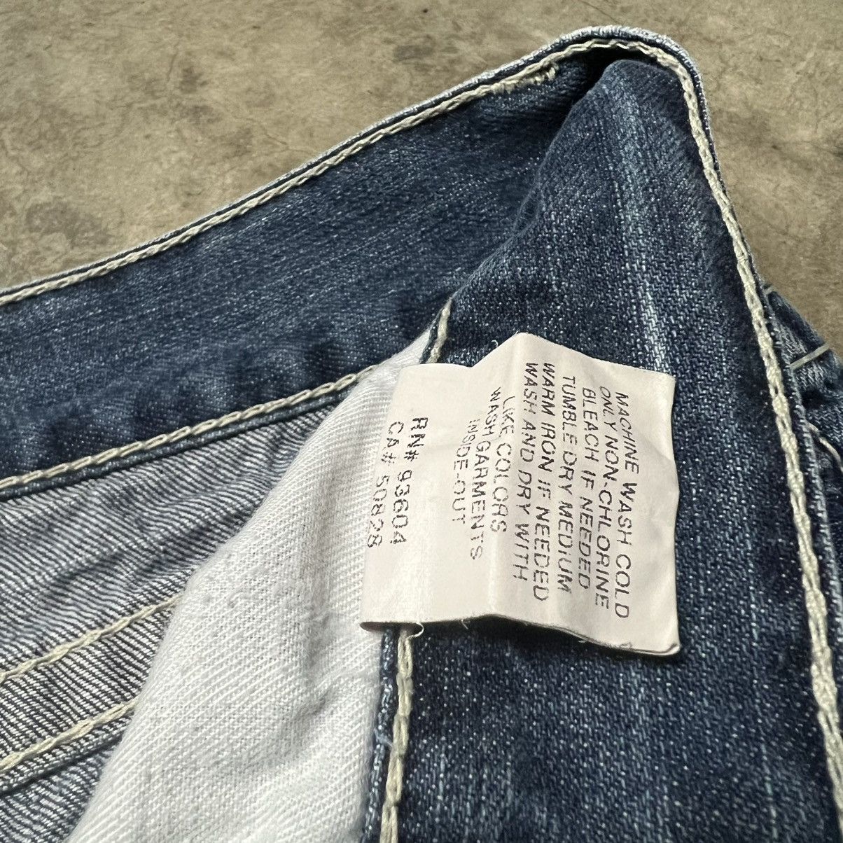 Affliction × Ed Hardy × JNCO Vintage Y2K JNCO Straight-Leg Embroidered Denim Jeans Size US 34 / EU 50 - 12 Thumbnail