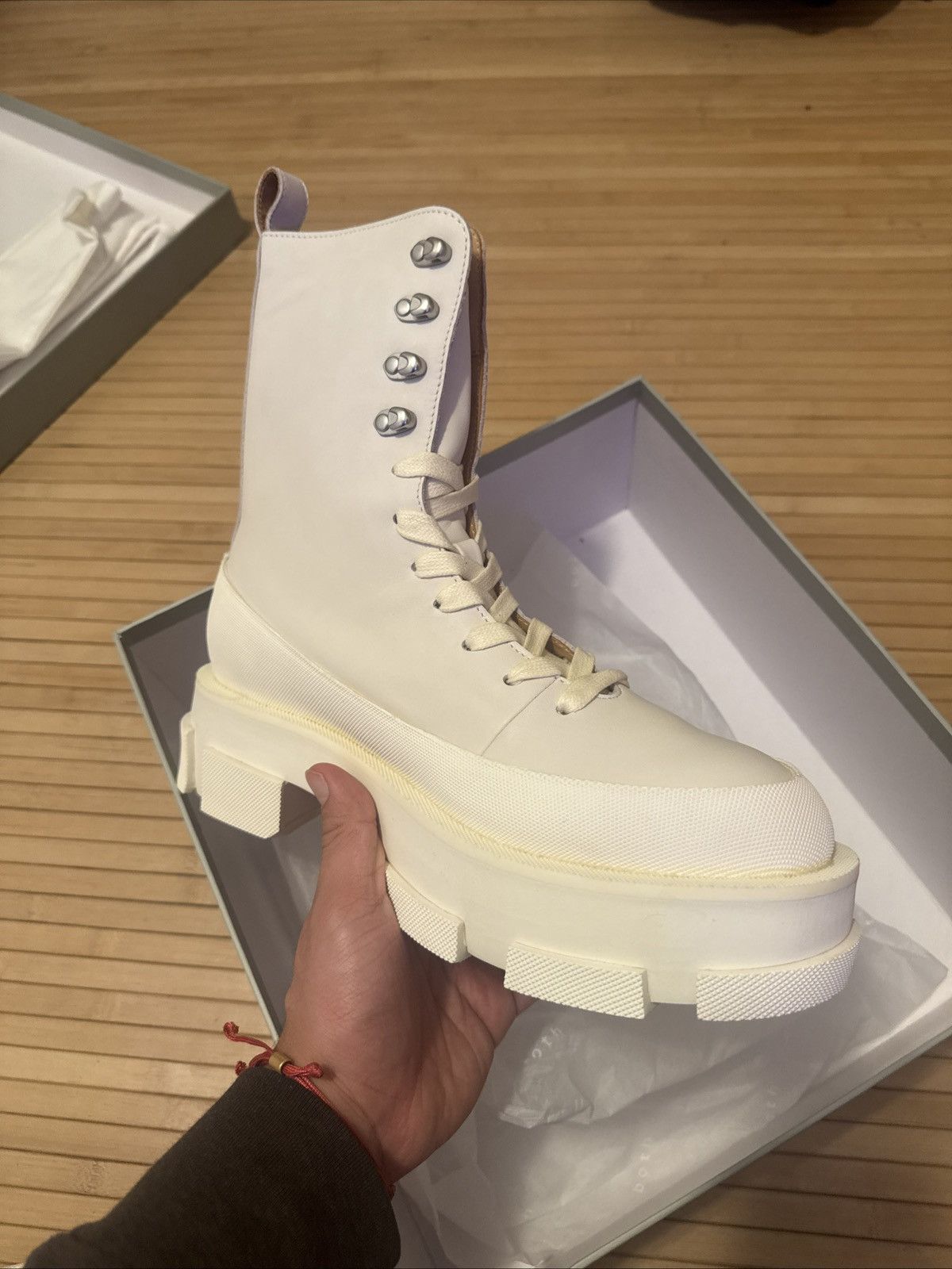Both BOTH GAO HIGH BOOTS WHITE 42 Size US 9 / EU 42 - 4 Thumbnail