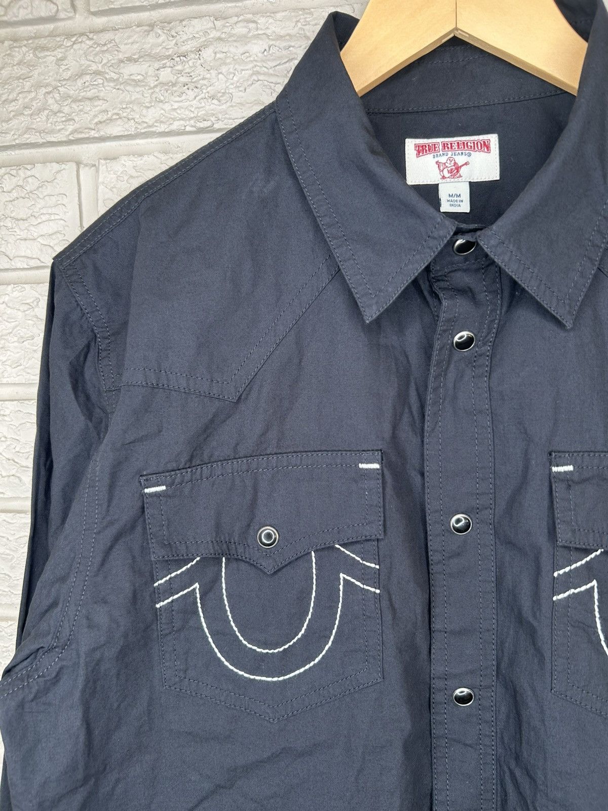 True Religion True Religion Black Western Pearl Snap Button Up Size US M / EU 48-50 / 2 - 4 Thumbnail