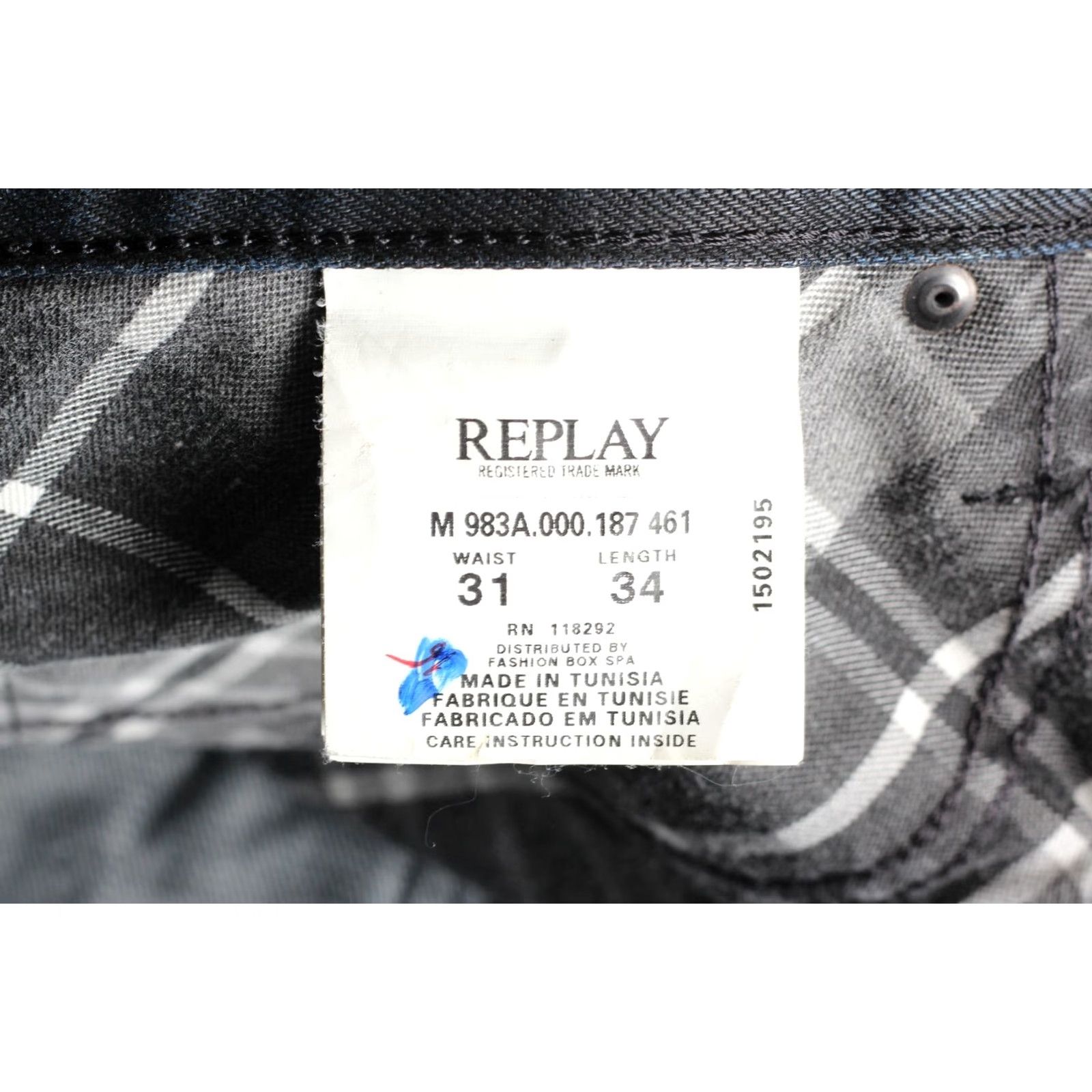 Replay VINTAGE REPLAY WAITOM Jeans Men Sh/irt? No Size US 31 - 7 Thumbnail