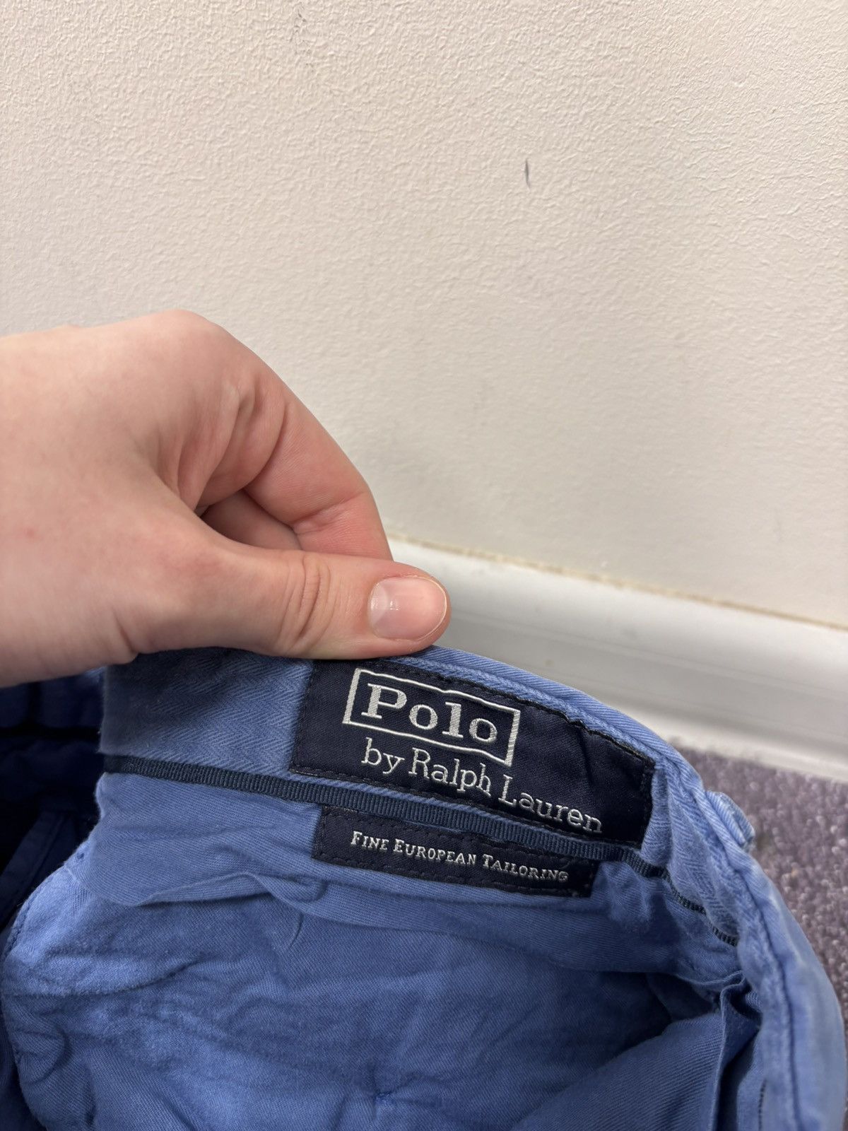 Polo Ralph Lauren Polo Ralph Lauren Men’s Blue Stretch Chino Pants Trousers Size US 31 - 11 Thumbnail