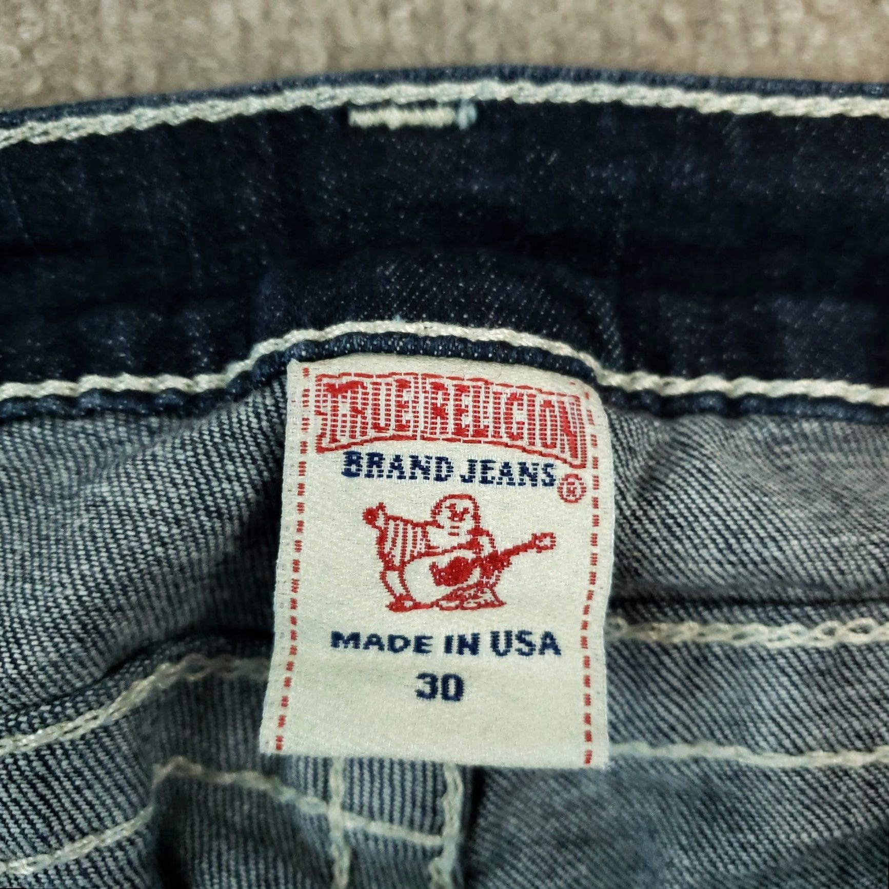 True Religion True Religion Jeans Women's Slim Straight Denim 30x32 Blue Low Rise 6.5-8.5 Adult Regular Size 30 Size 30" / US 8 / IT 44 - 7 Thumbnail